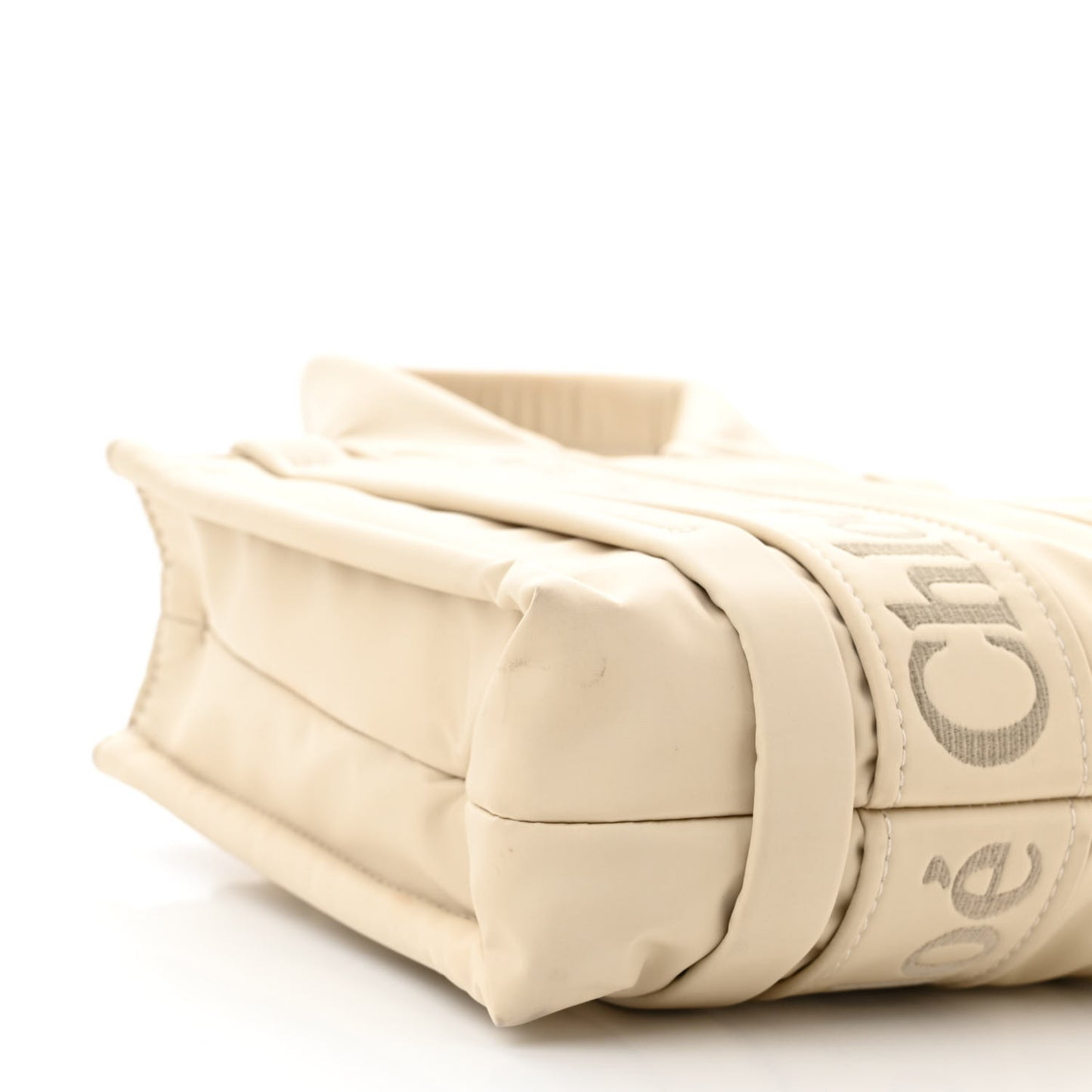 Nylon Small Woody Tote Taupe