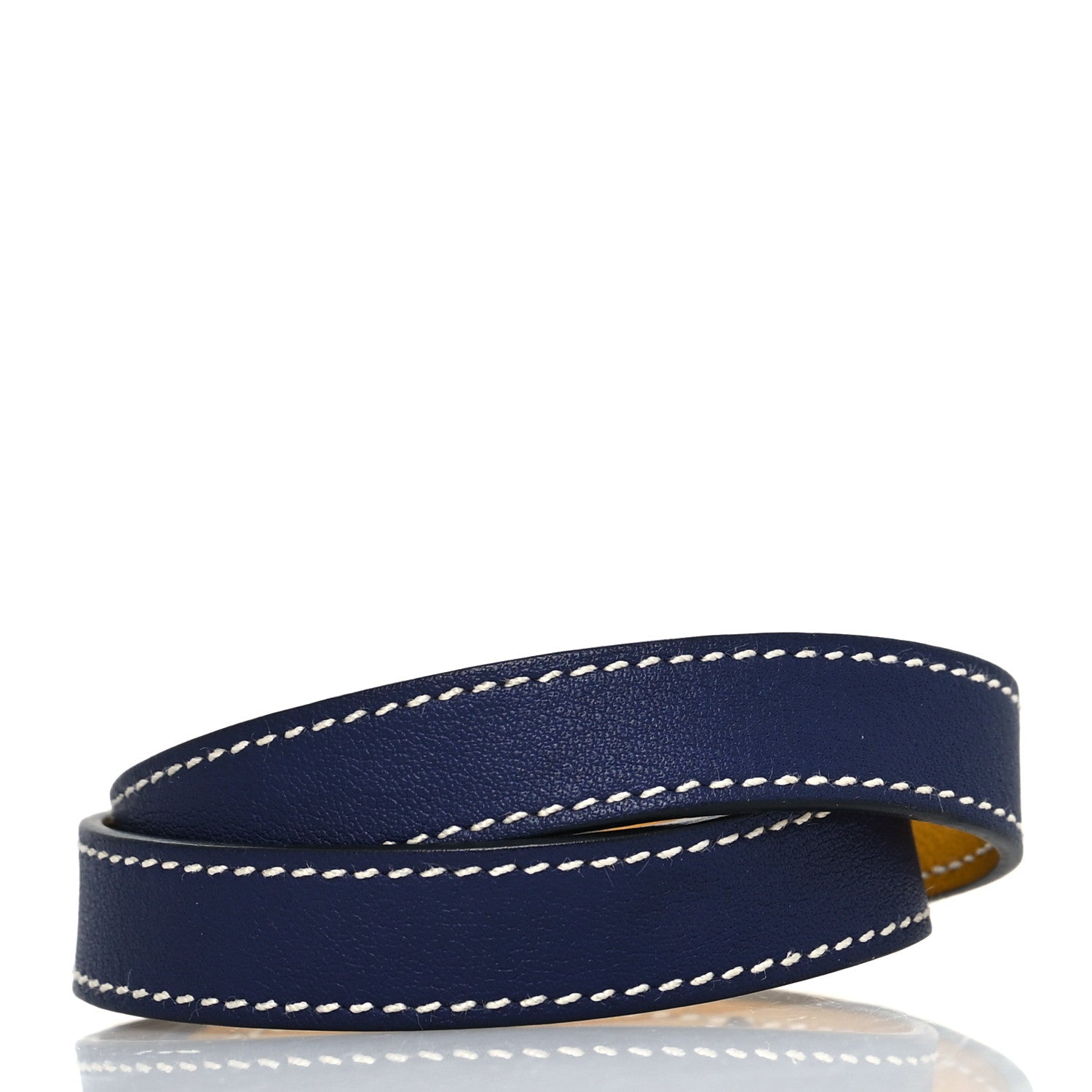 Hermes Box Kelly Double Tour Bracelet T3 Bleu Brighton 3 of 5