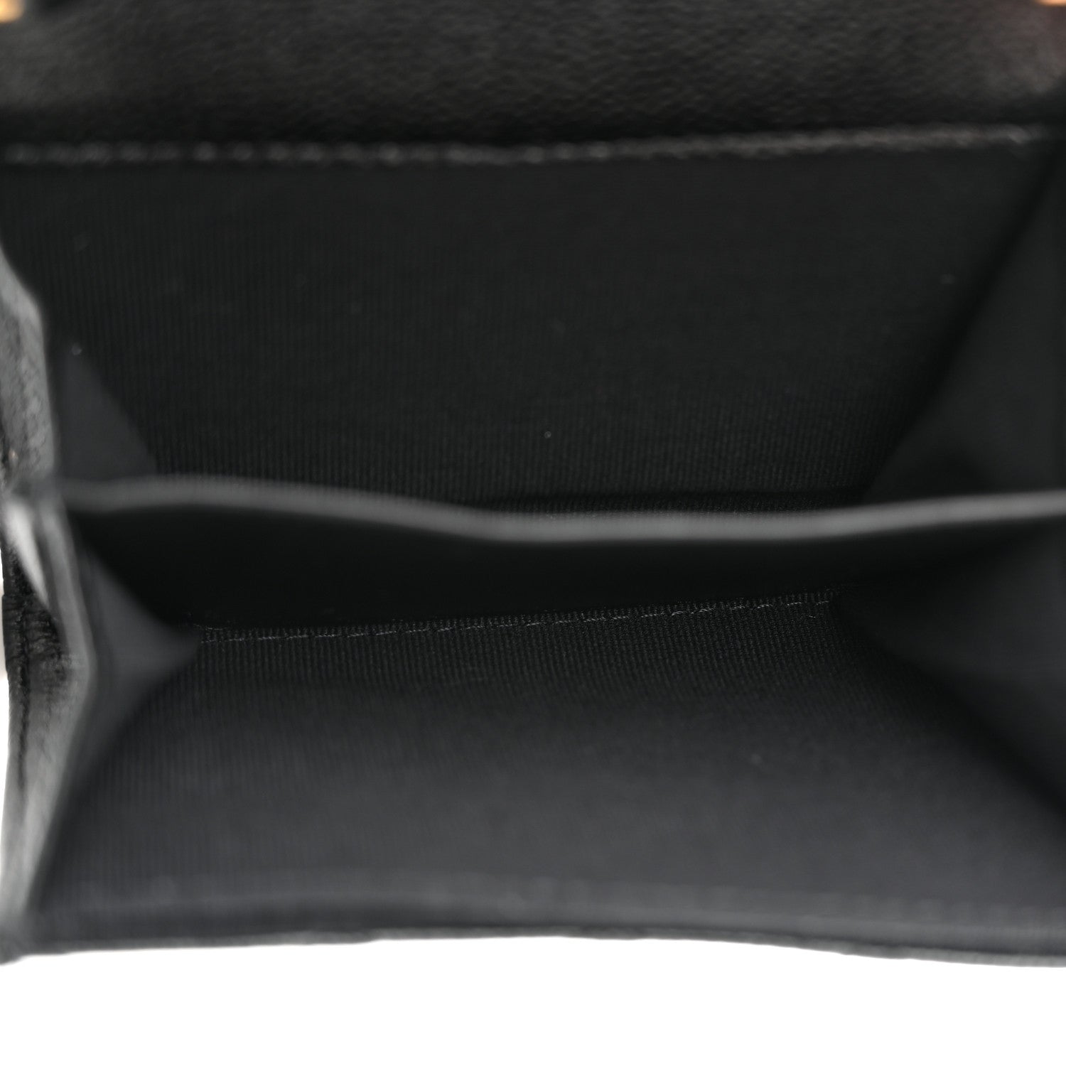 Chanel Caviar Quilted Boy Card Holder On Chain Black 5 of 11