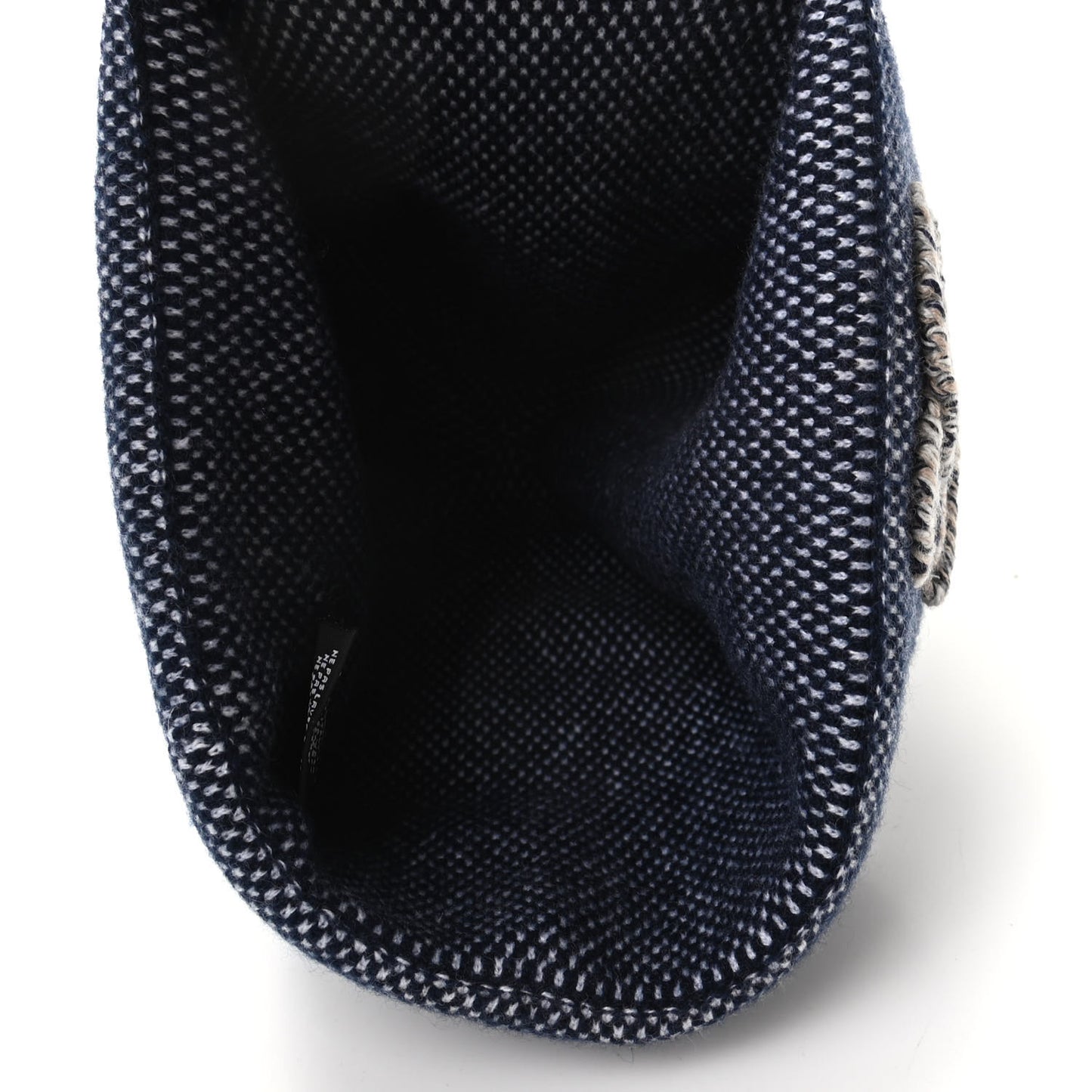 Cashmere Wool CC Beanie Hat Navy