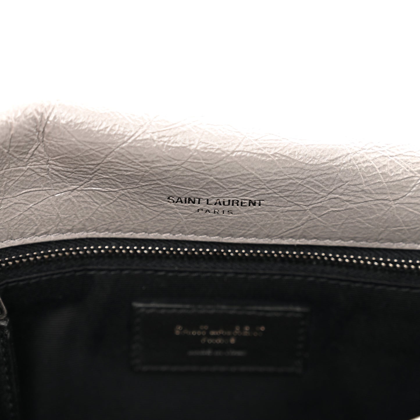 Crinkled Calfskin Matelasse Monogram Medium Niki Chain Satchel Fog