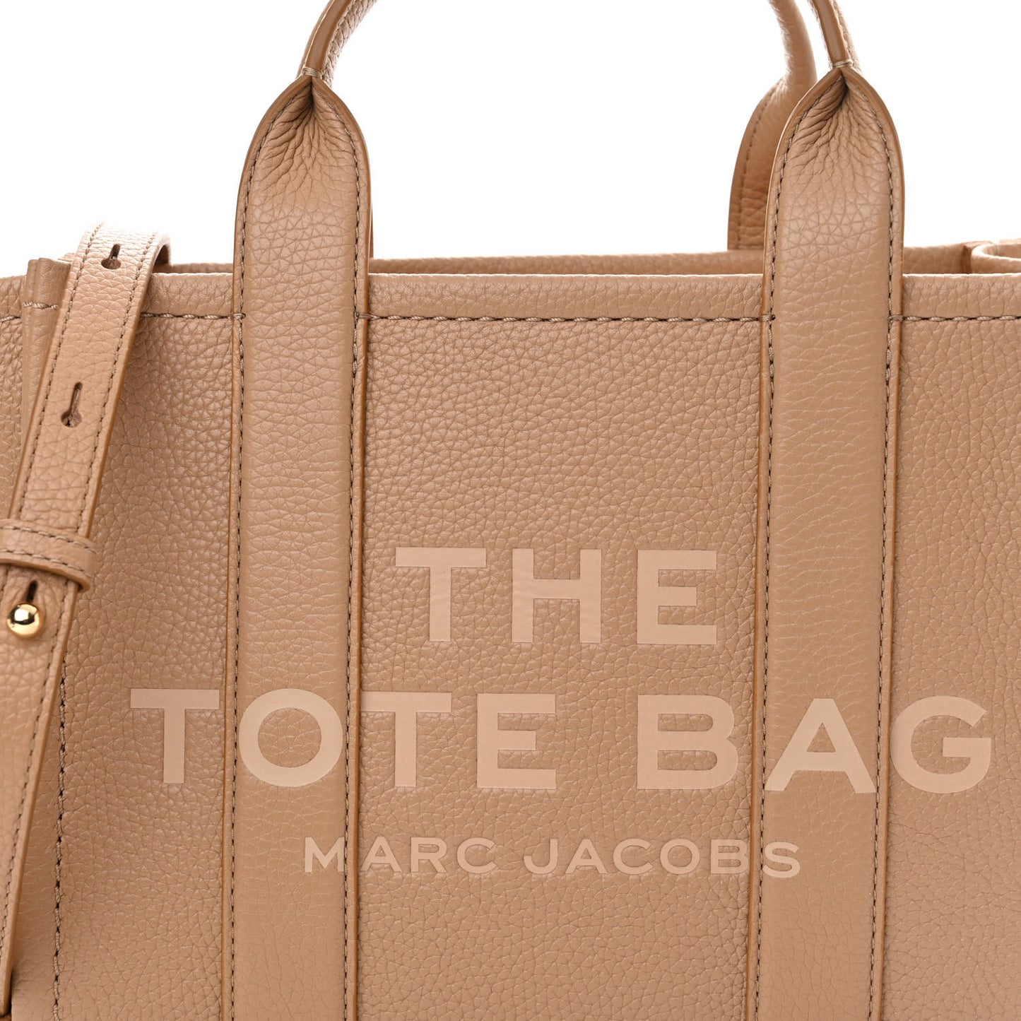 Grained Calfskin Small The Tote Bag Camel