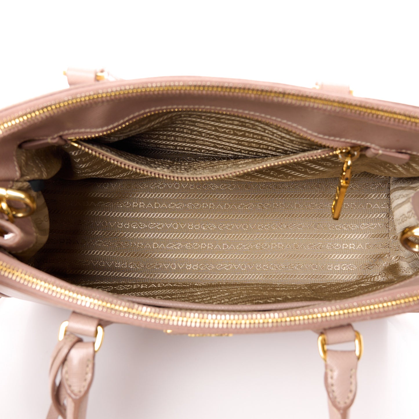 Saffiano Small Galleria Double Zip Tote Cammeo