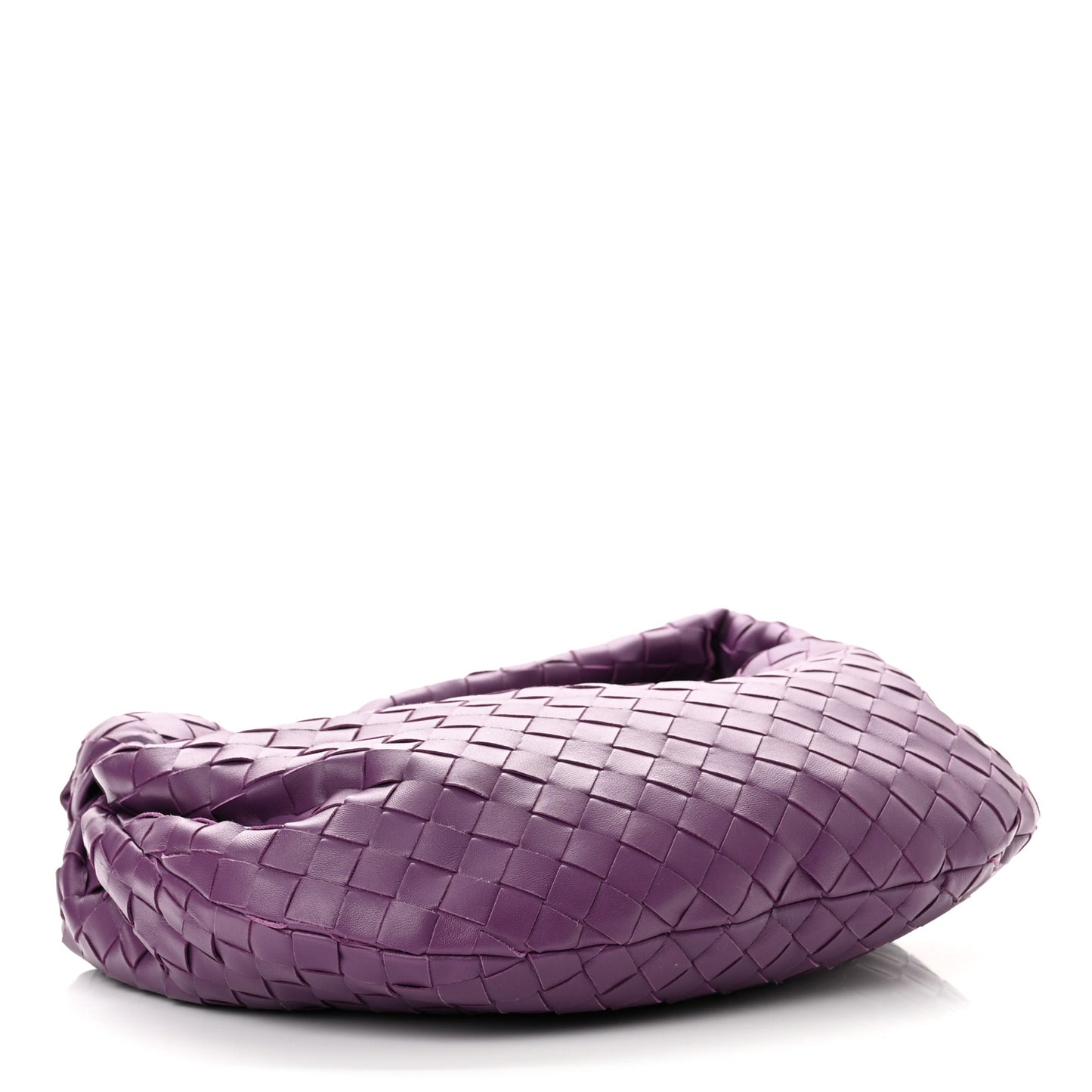 Nappa Intrecciato Teen Jodie Hobo Eggplant