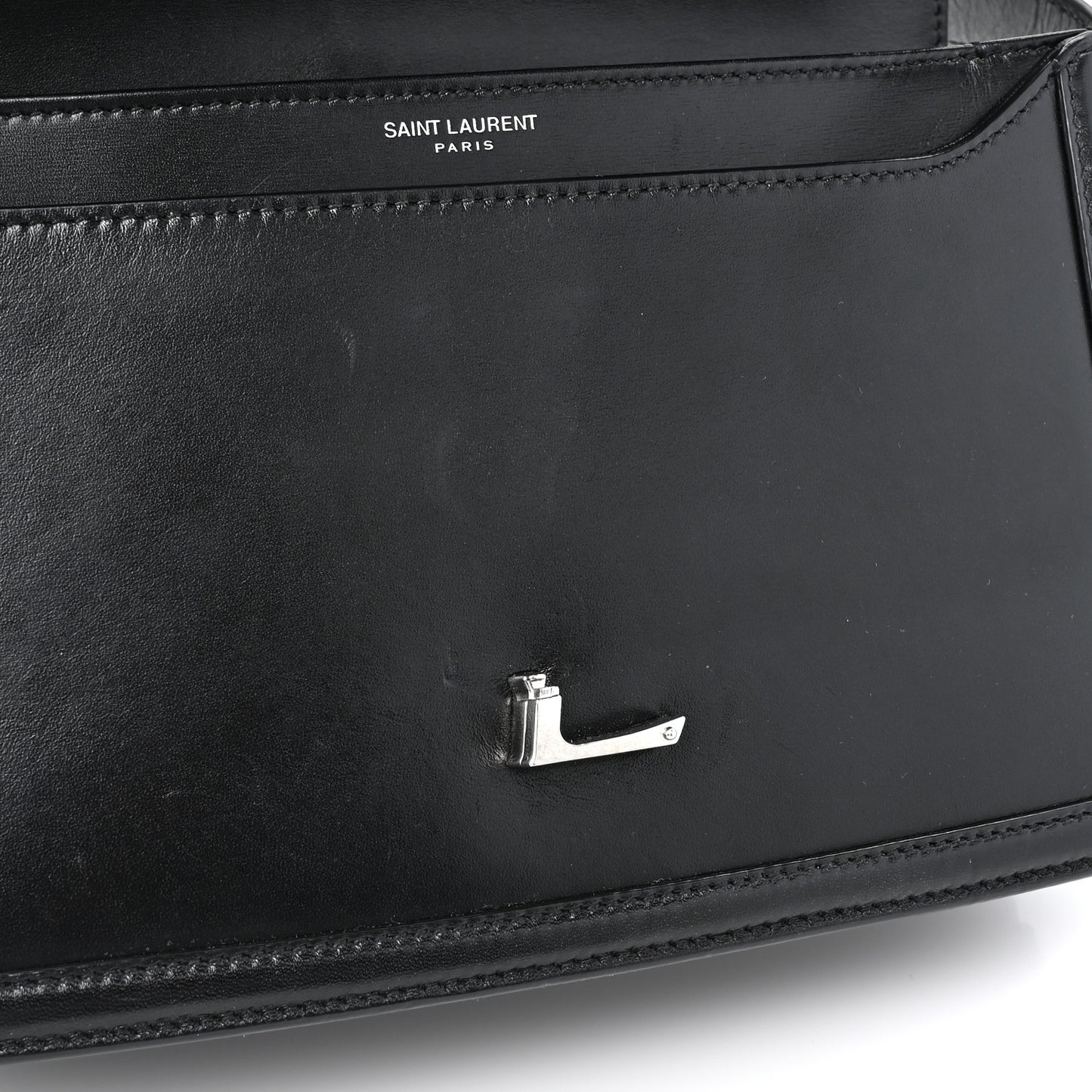 Box Calfskin Monogram Medium Solferino Satchel Black
