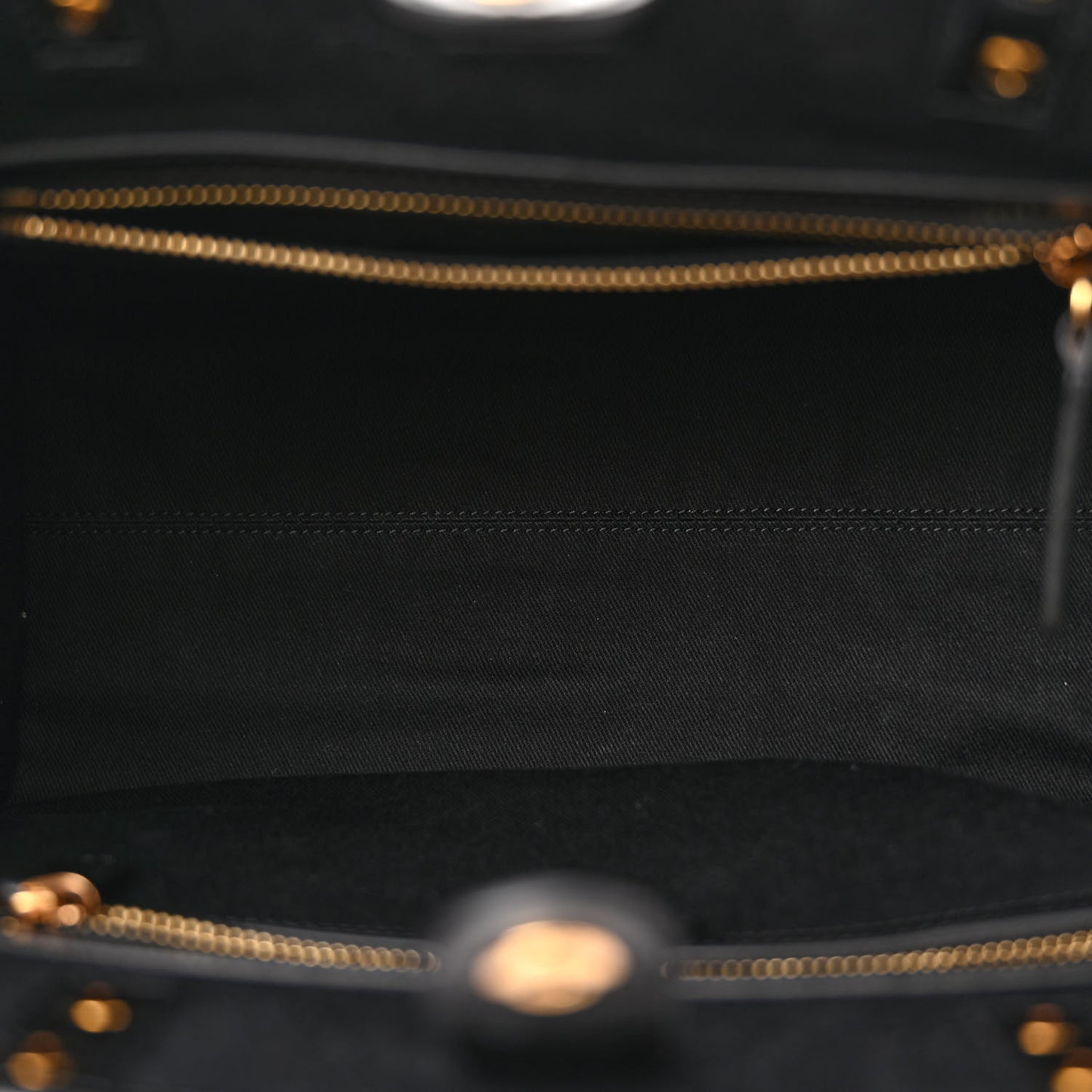 Calfskin Cotton Floral Printed La Medusa Book Tote Black Water Lily