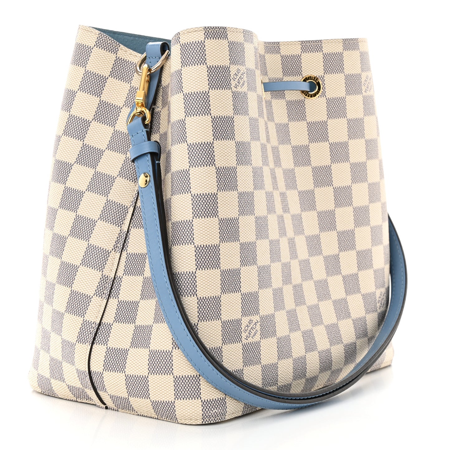 Damier Azur Neonoe MM Bleuet