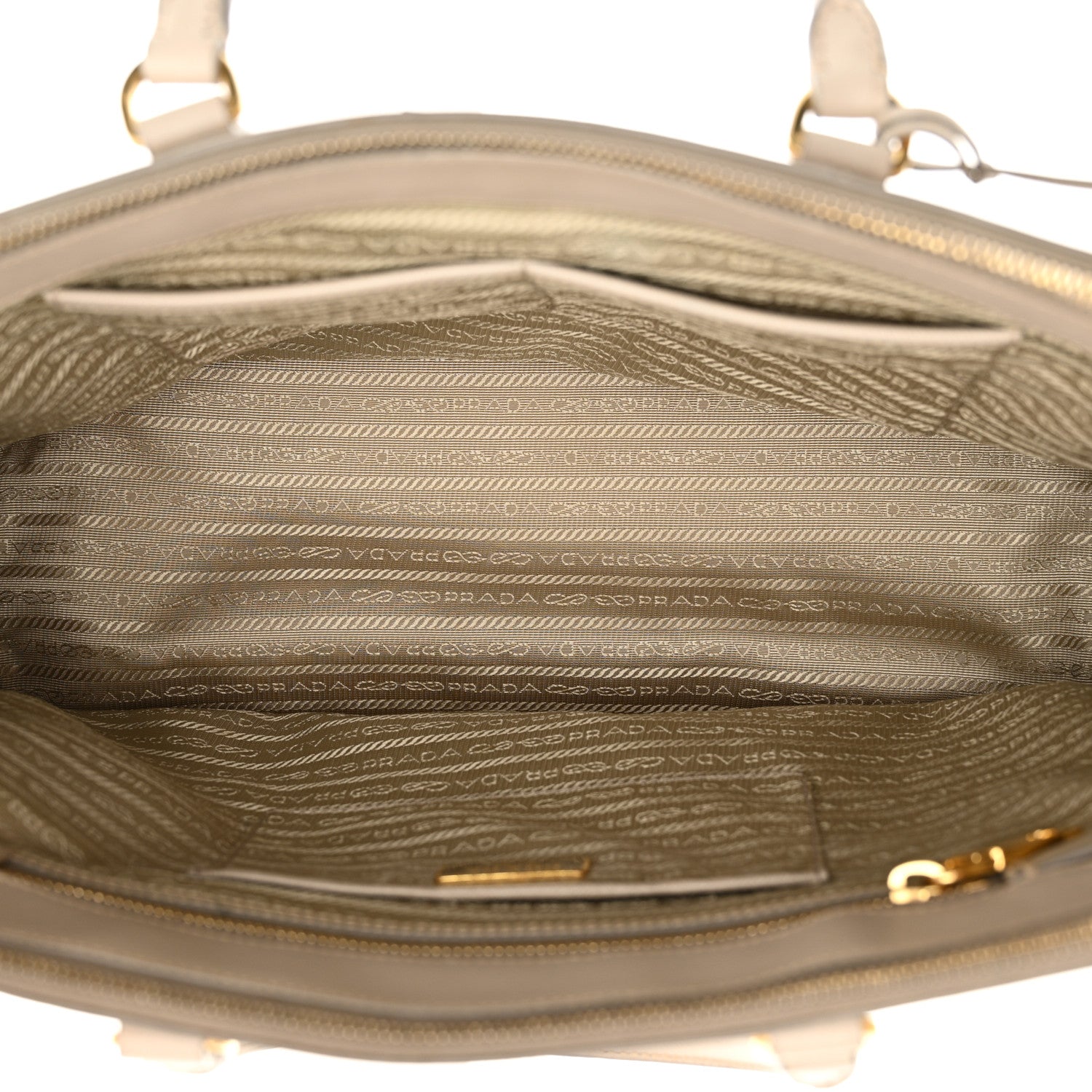 Prada Saffiano Large Galleria Double Zip Tote Pomice 5 of 14