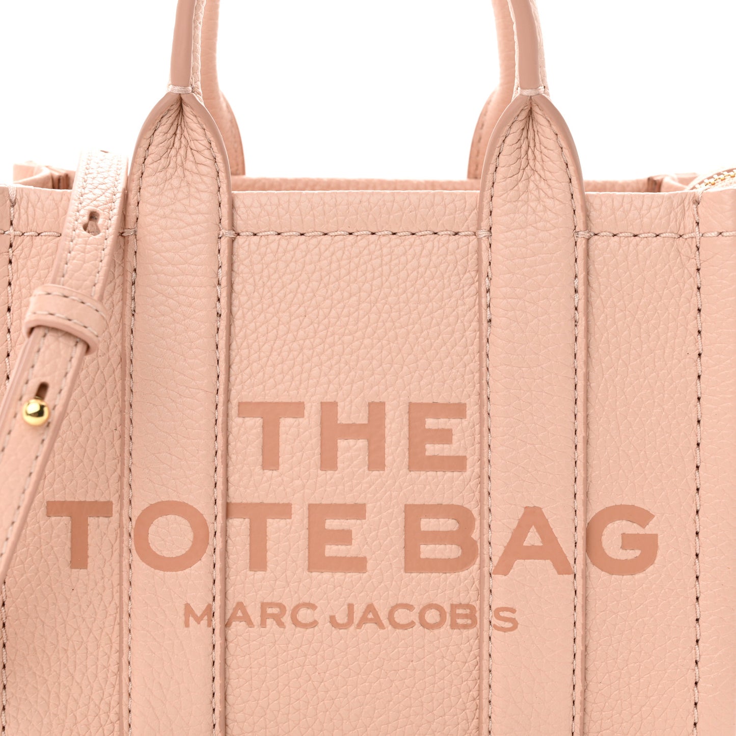 Grained Calfskin Mini The Tote Bag Rose