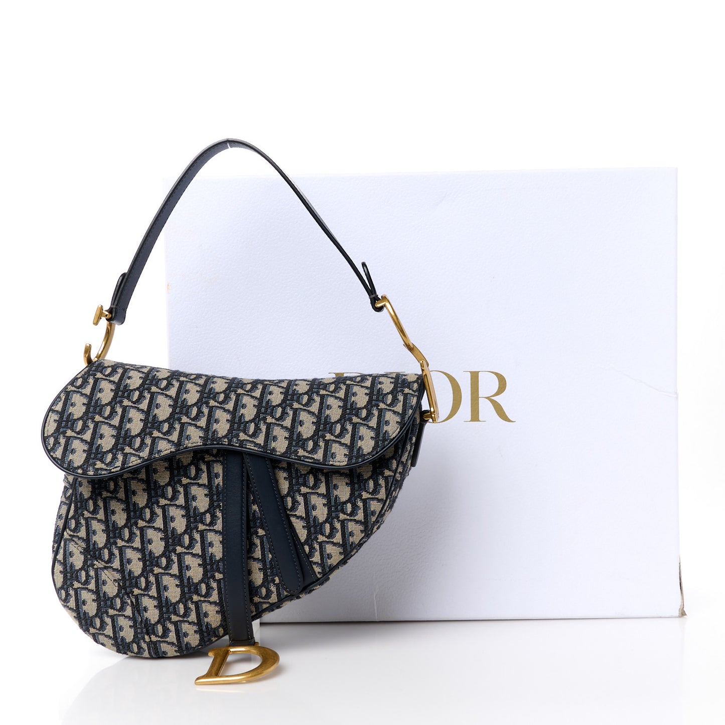 Oblique Saddle Bag Blue