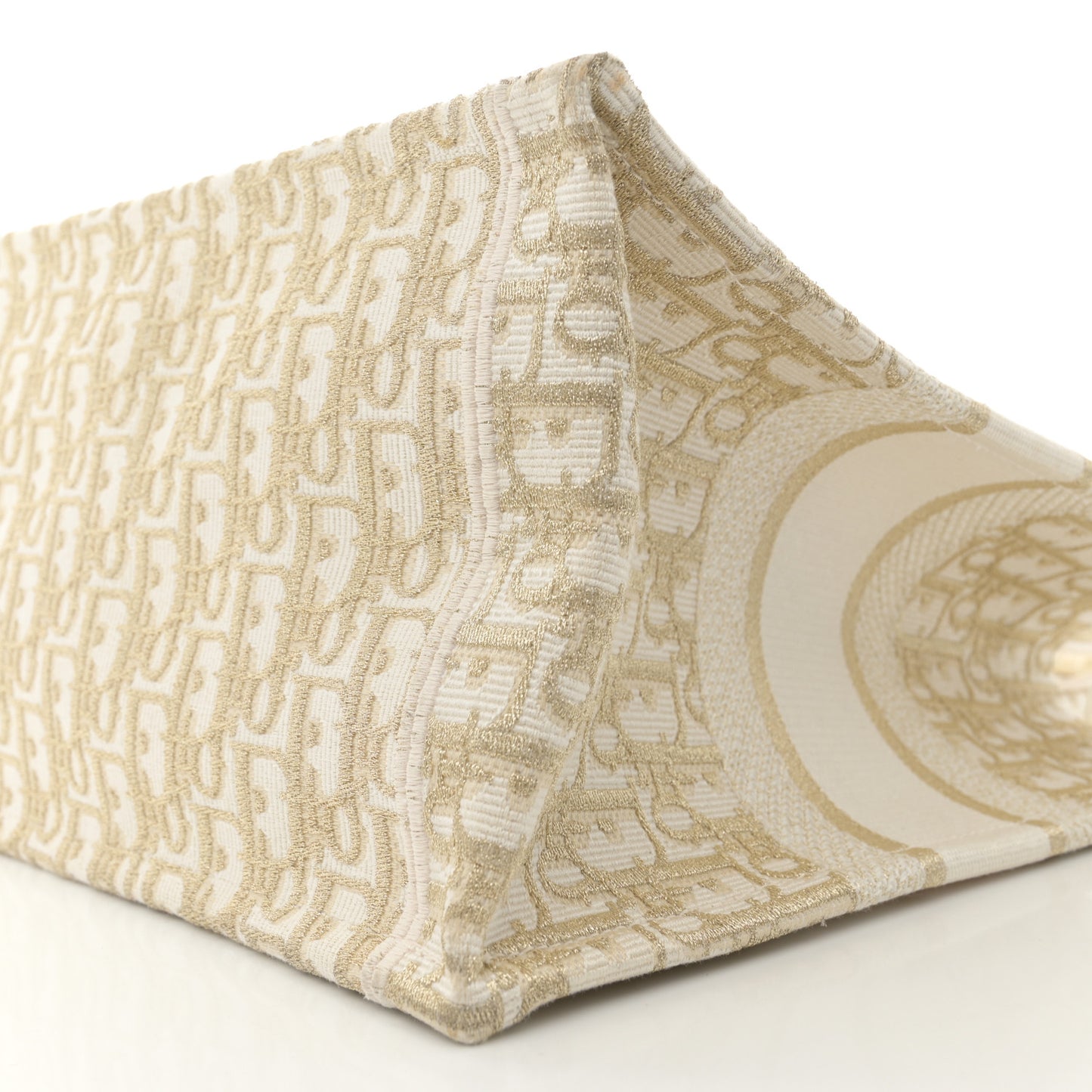 Oblique Medium Book Tote Gold Multicolor
