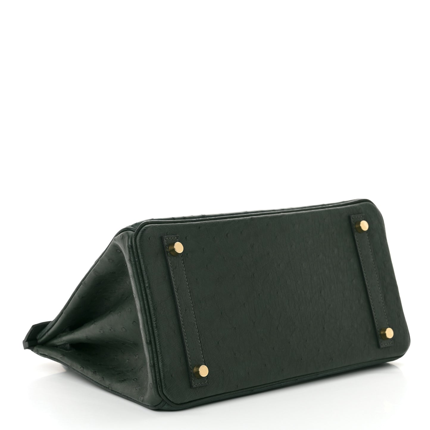 Ostrich Birkin 30 Vert Titien