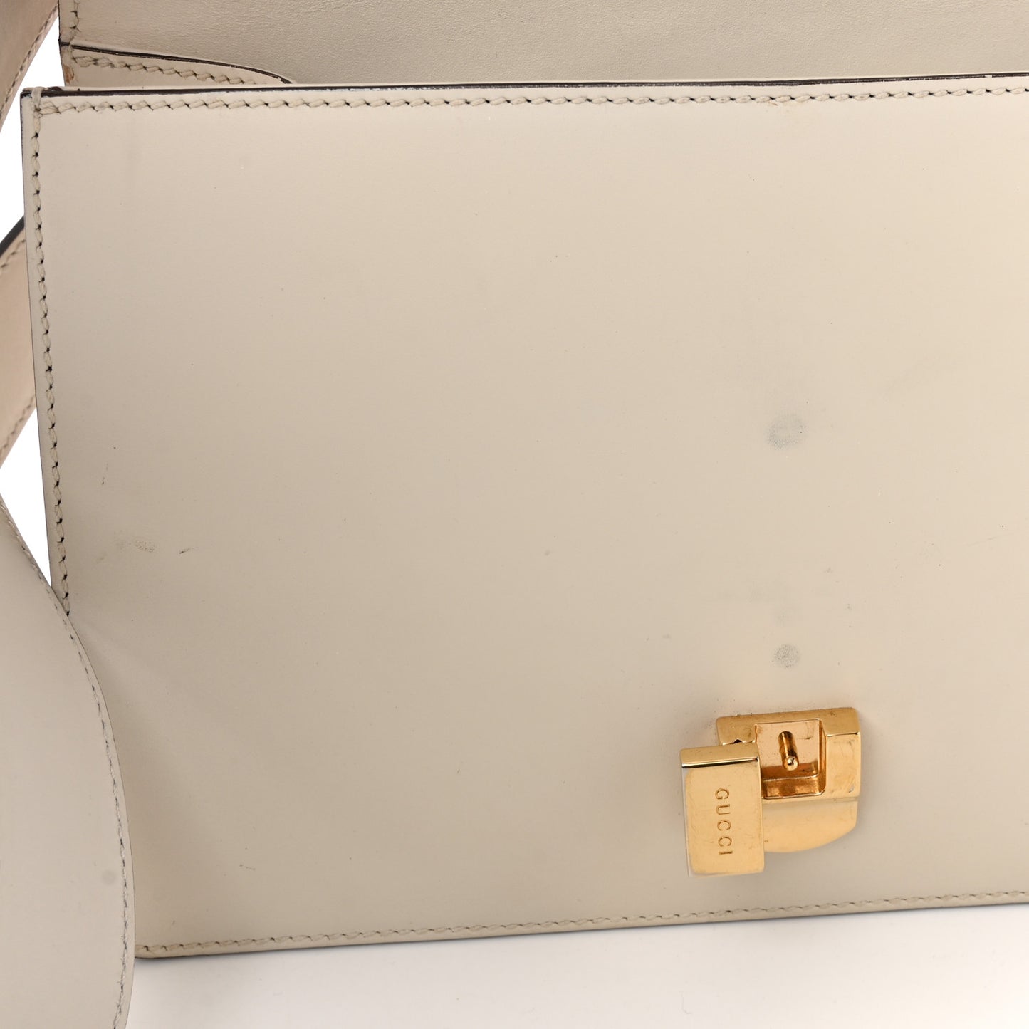Calfskin Small Sylvie Shoulder Bag Off White
