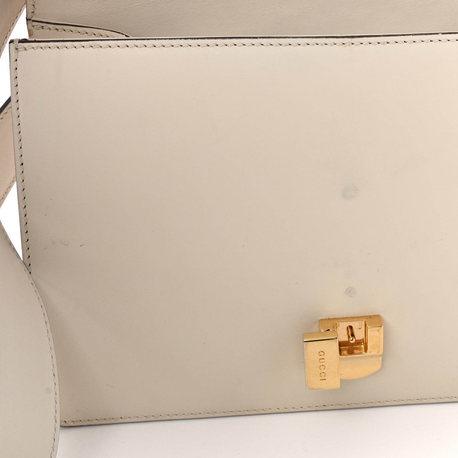 Gucci Calfskin Small Sylvie Shoulder Bag Off White 14 of 15