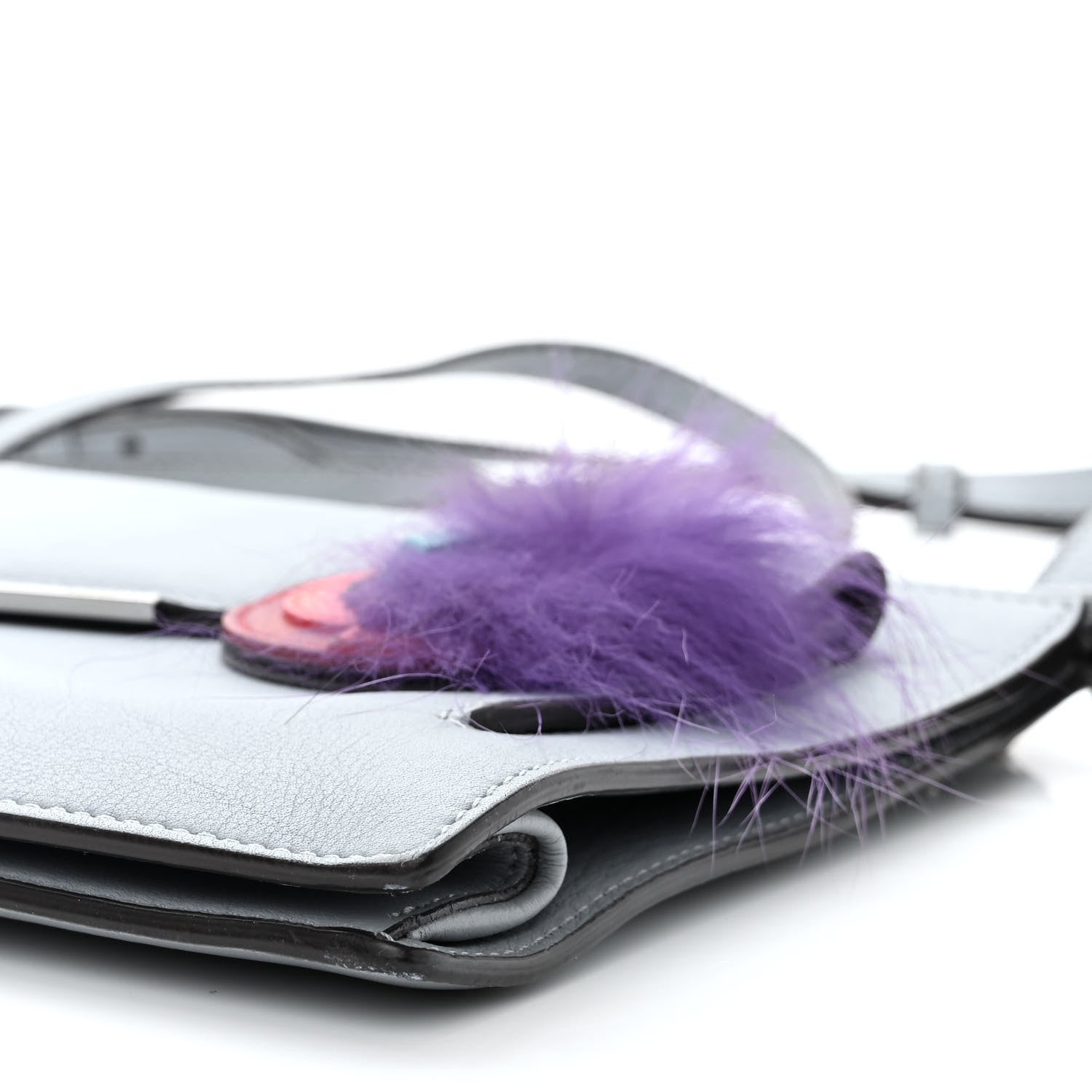 Fendi Vitello Dolce Fox Elaphe Ayers Hypnoteyes Min 2Jours Pouch Polvere Viola Multicolor 10 of 15