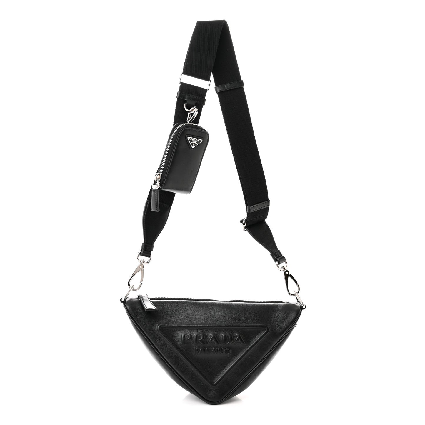 Grace Lux Triangle Shoulder Bag Black