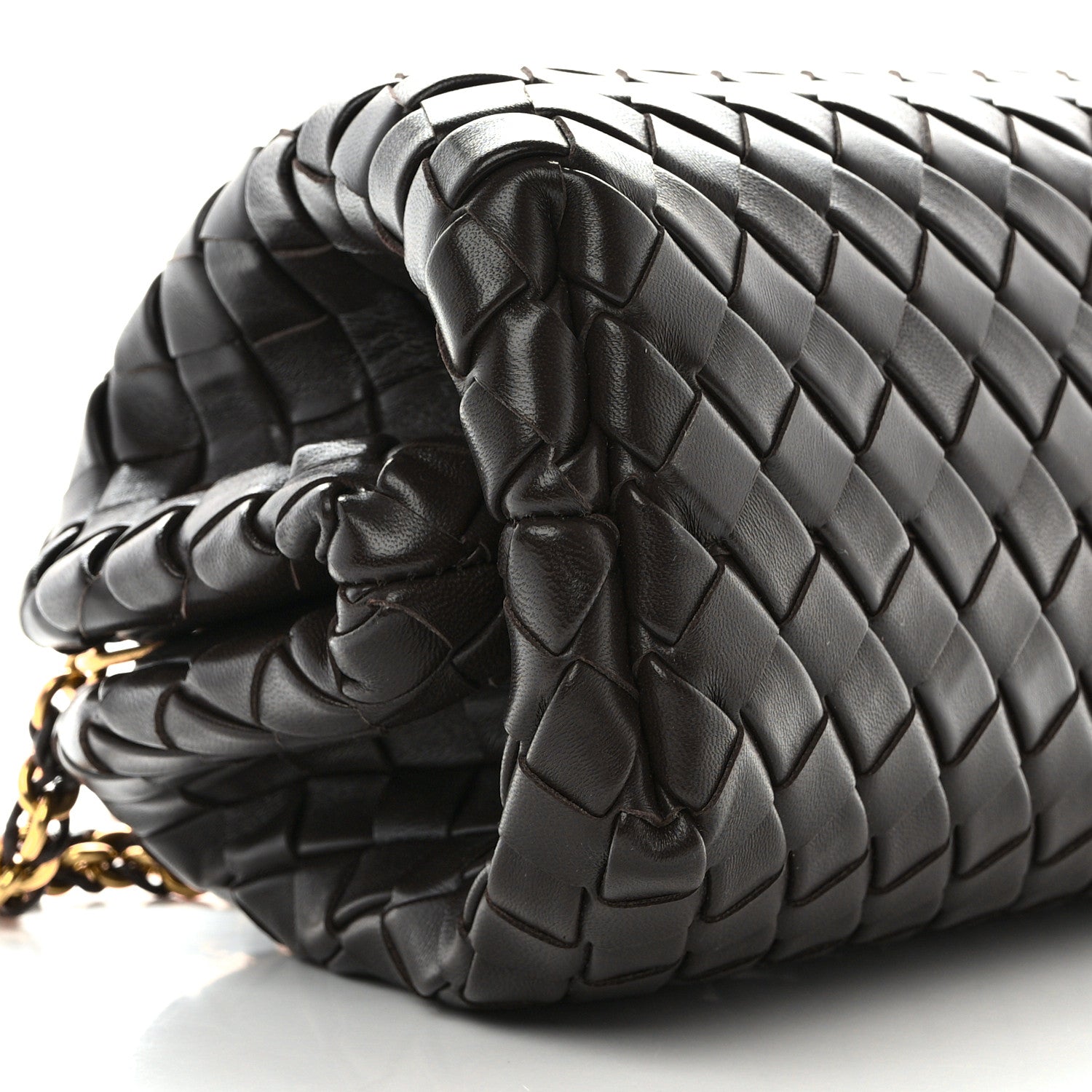 Bottega Veneta Nappa Intrecciato Teen The Lauren 1980 Clutch With Chain Fondant 9 of 10