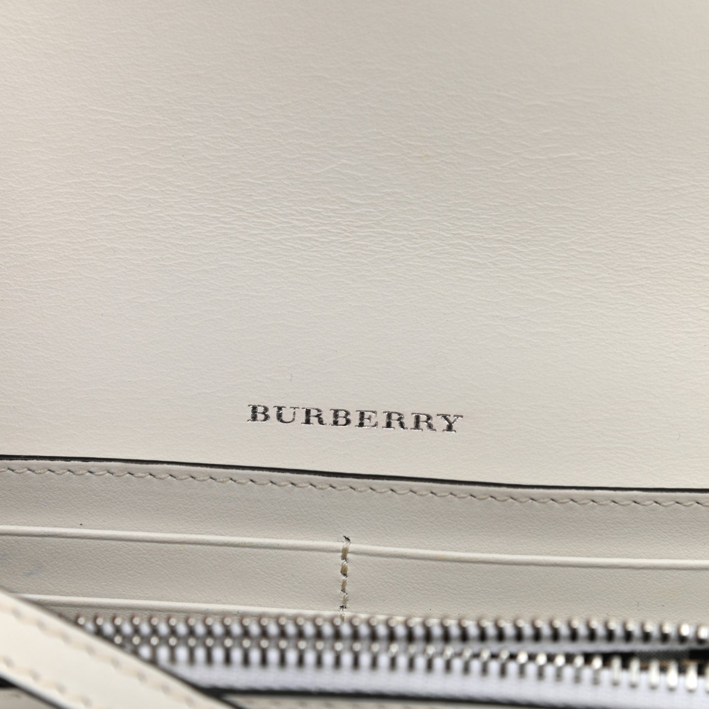 Calfskin Perforated Hampshire Crossbody Chalk White