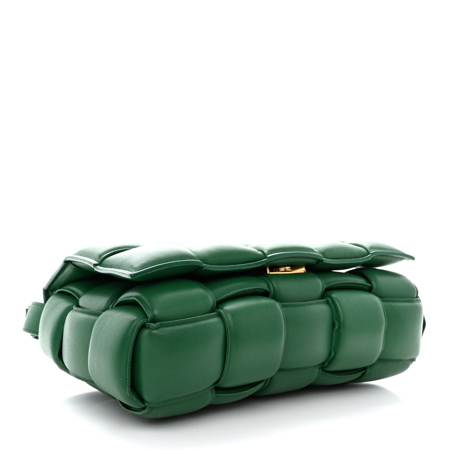 Nappa Maxi Intreccio Padded Cassette Crossbody Bag Racing Green