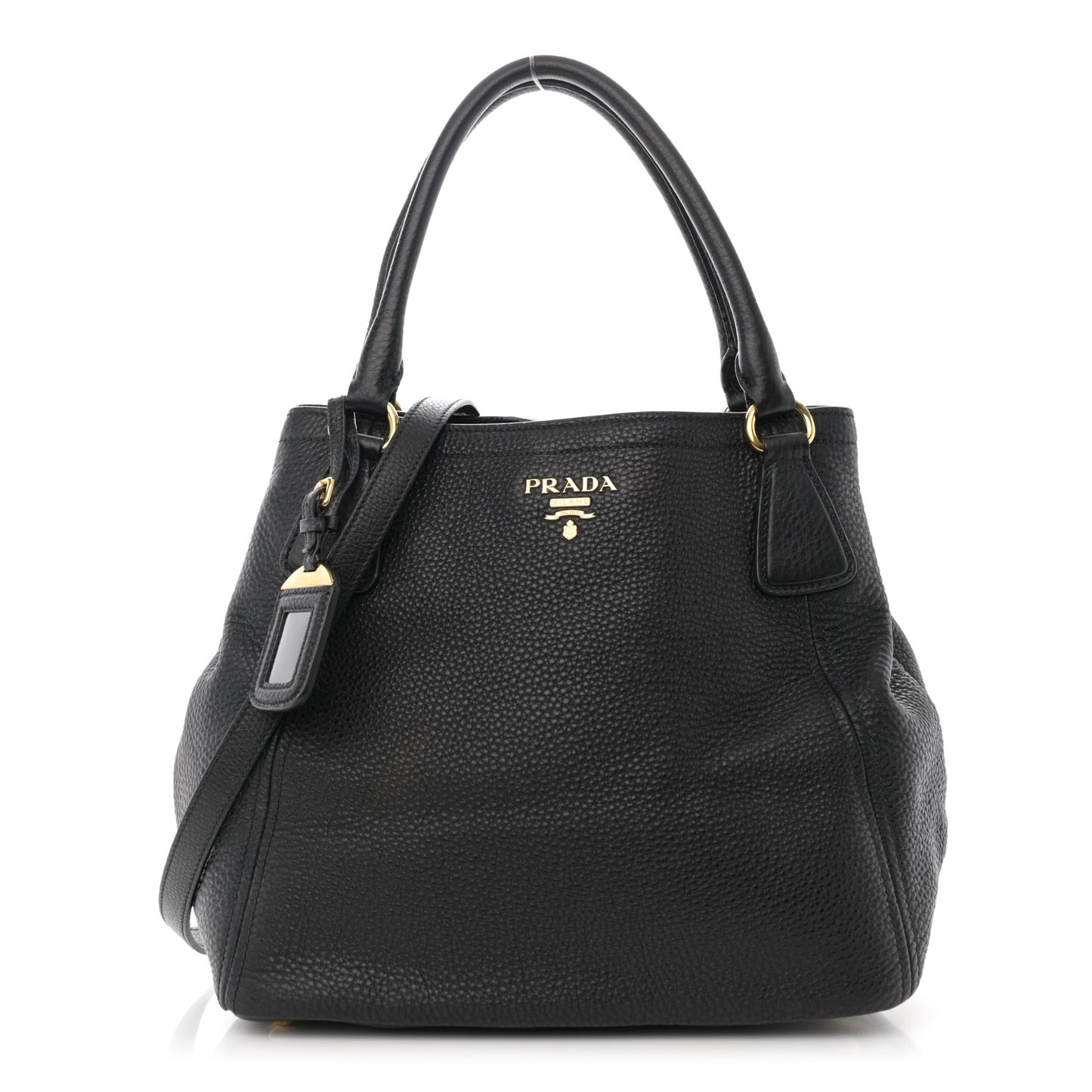 Vitello Daino Tote Black