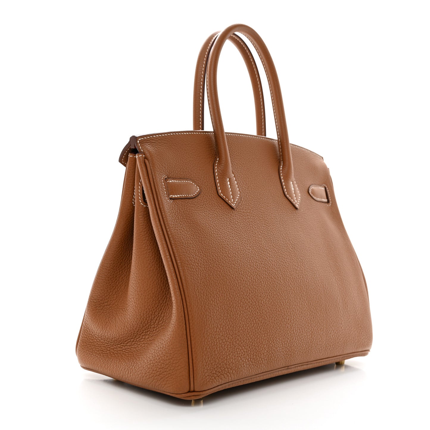 Togo Horseshoe Birkin 30 Gold Vermillion