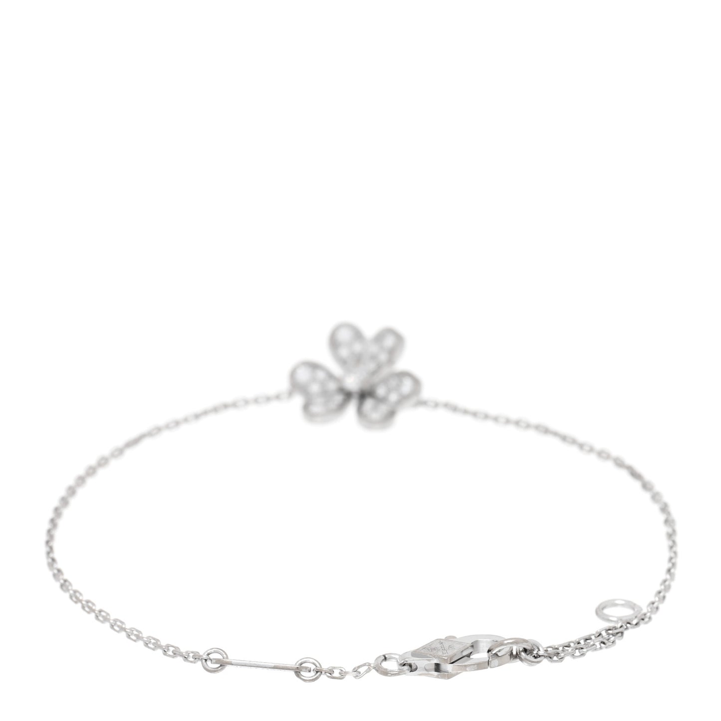 18K White Gold Diamond Mini Frivole Pave Bracelet