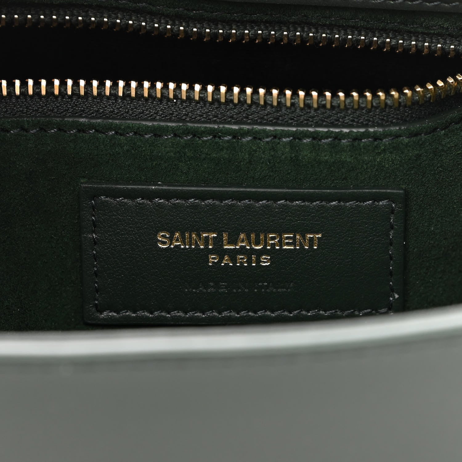 Saint Laurent Smooth Calfskin Le 5 A 7 Hobo Vert Fonce 6 of 10
