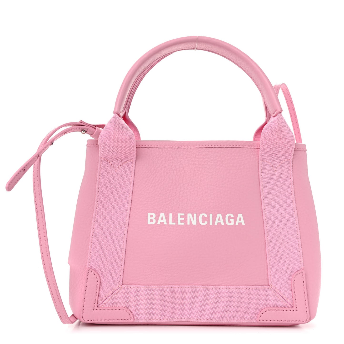 Calfskin Navy Cabas XS Candy Pink White