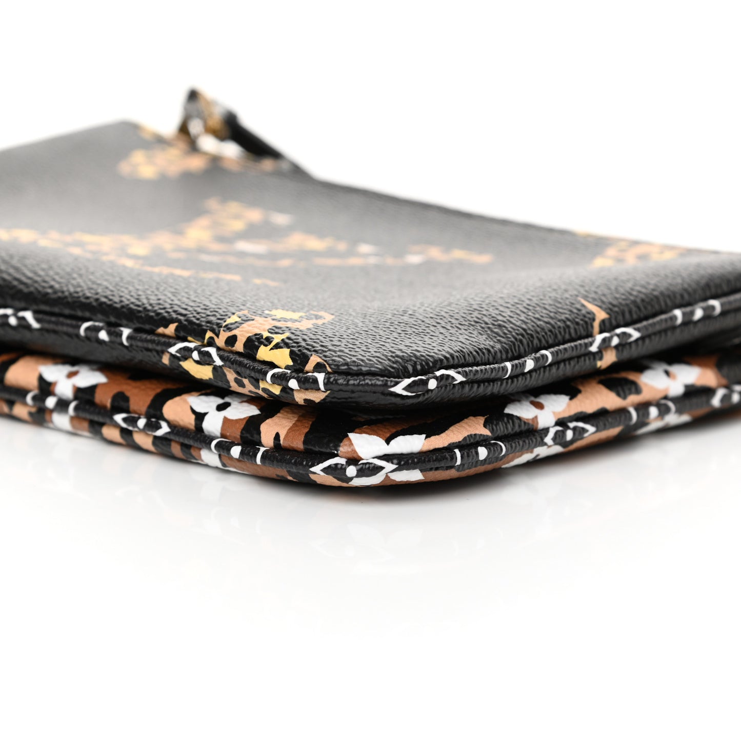 Monogram Giant Jungle Pochette Double Zip Black