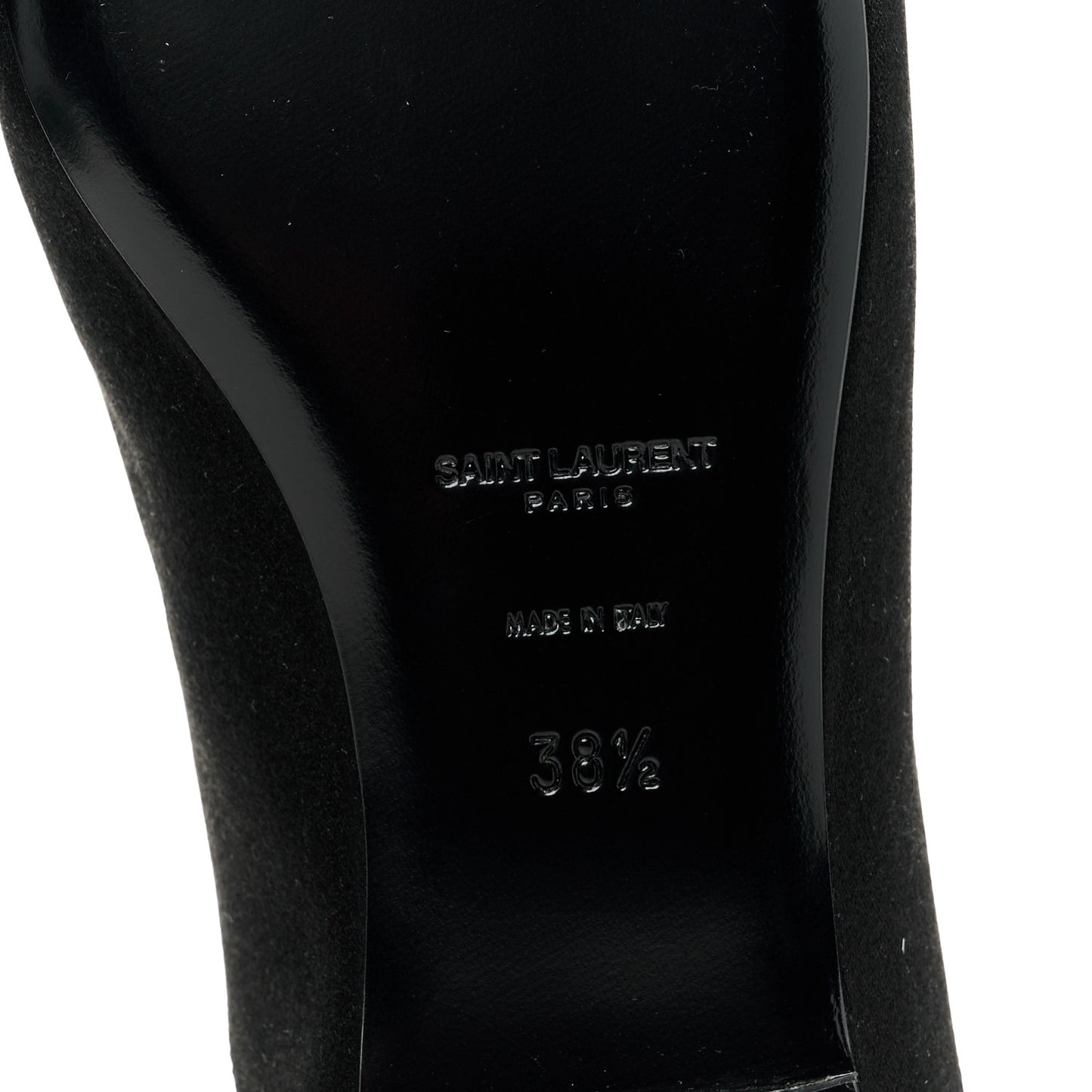 Patent Smooth Lambskin Anais Slingback Flats 38.5 Black