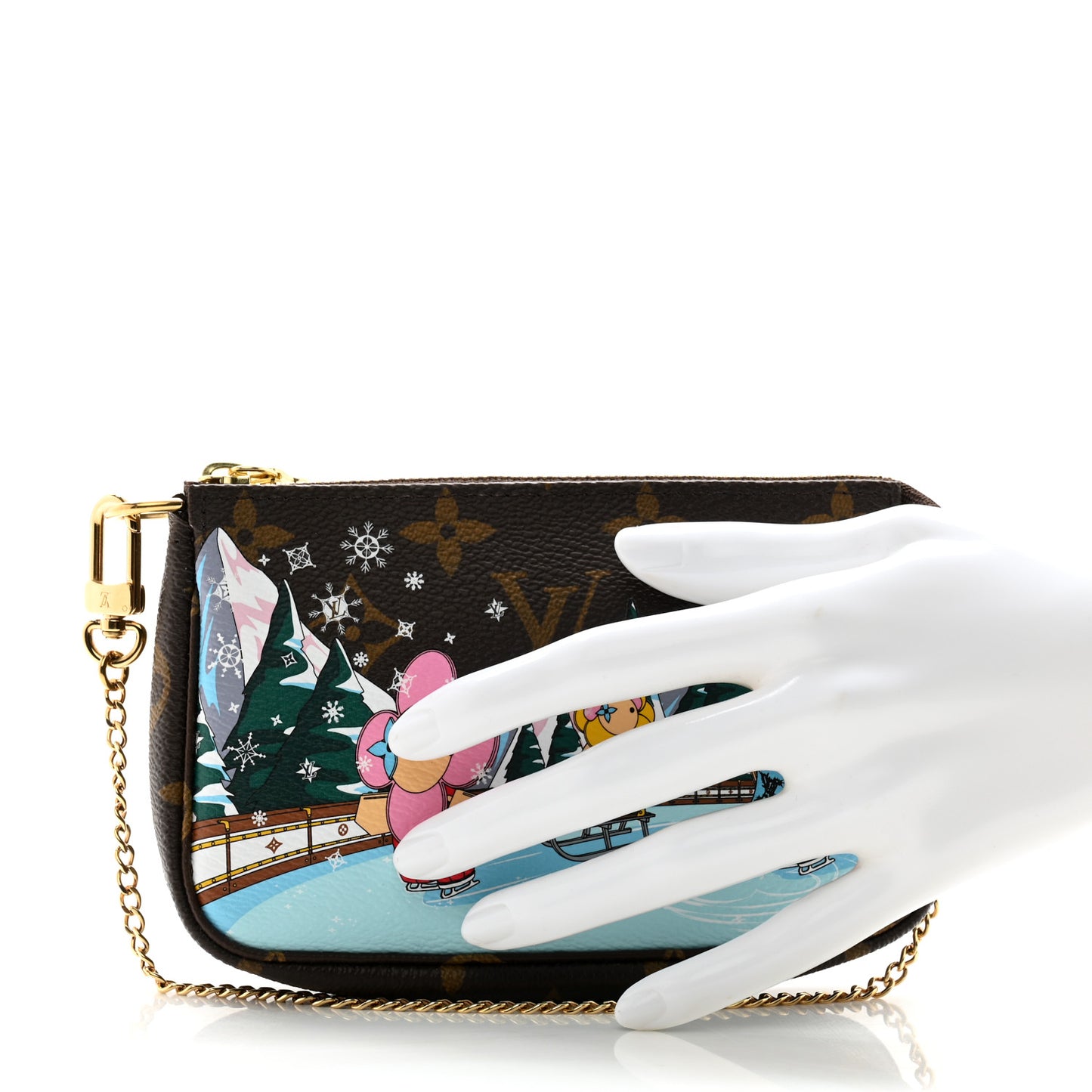 Monogram 2023 Christmas Animation Alpine Pochette Accessories Pink