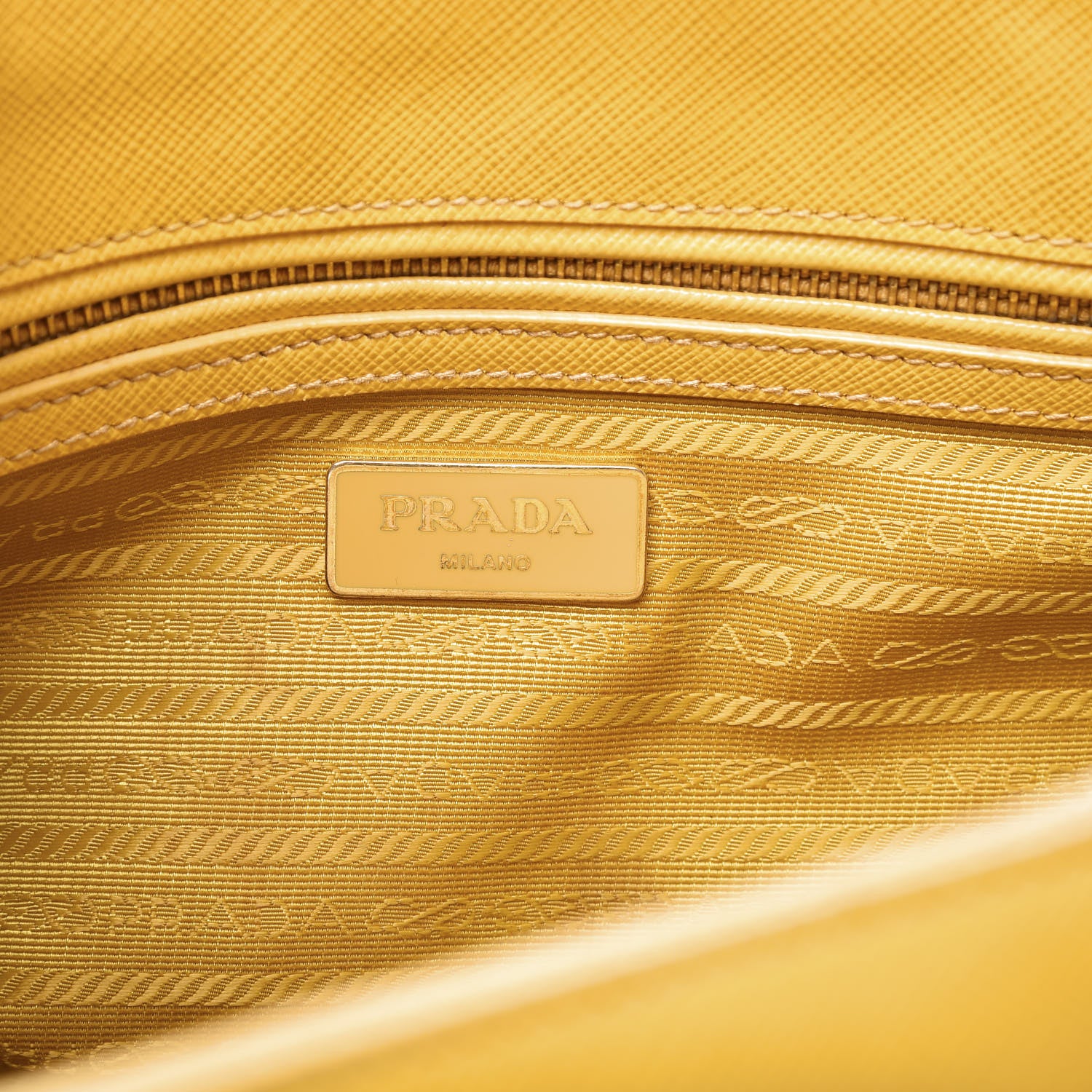 Prada Saffiano Small Galleria Double Zip Tote Mimosa 5 of 17