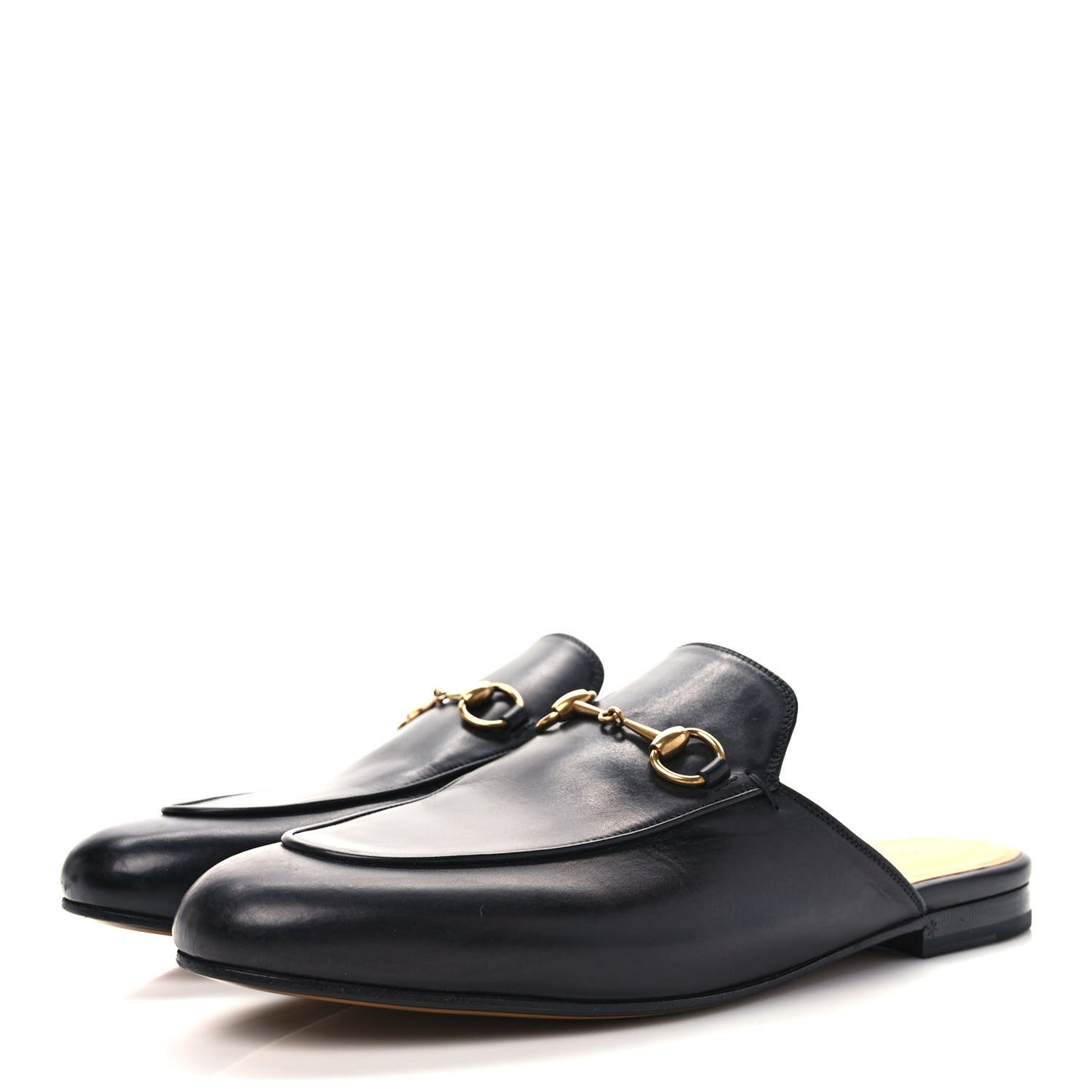 Calfskin Womens Princetown Slippers 40 Black