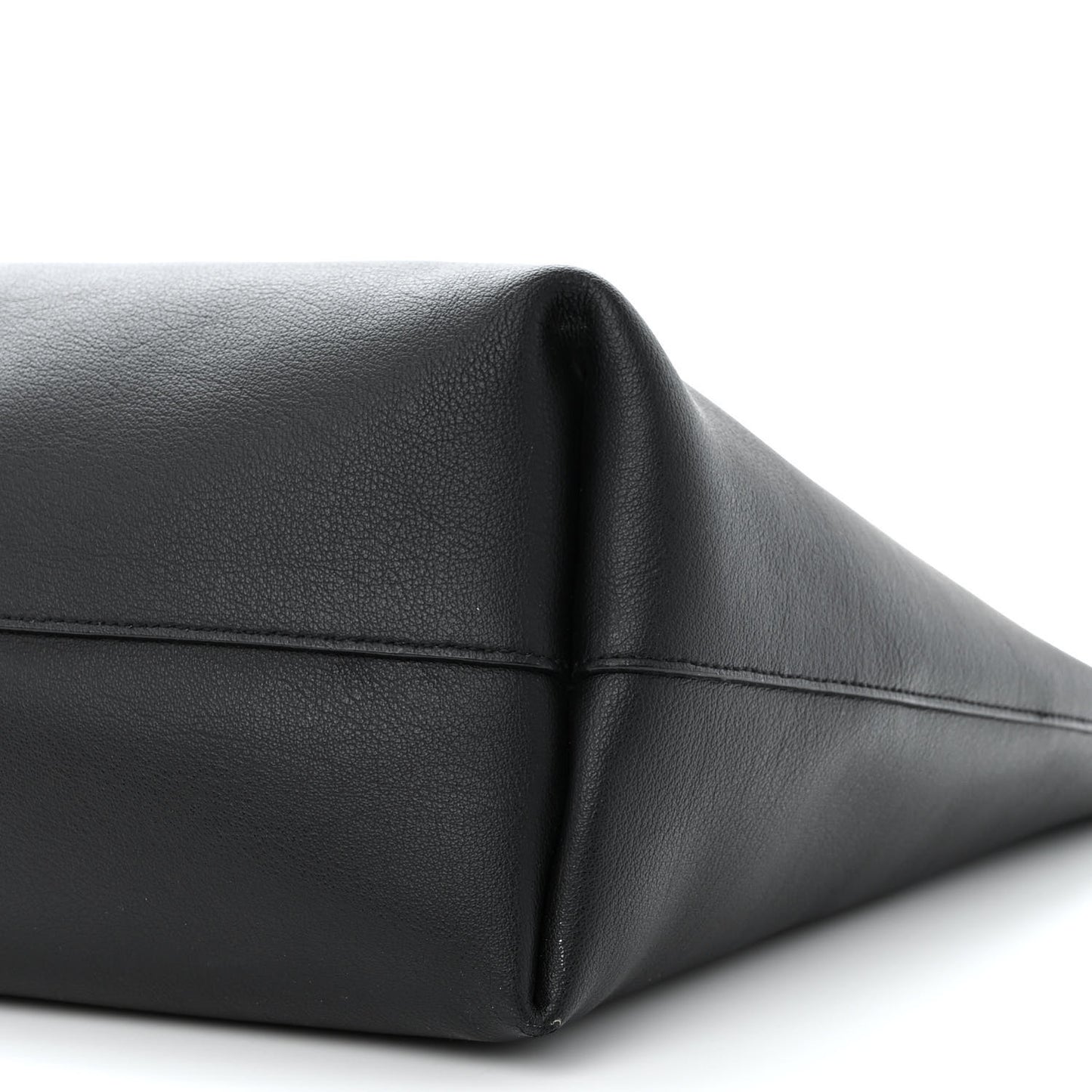 Calfskin Large Shopping Tote Black