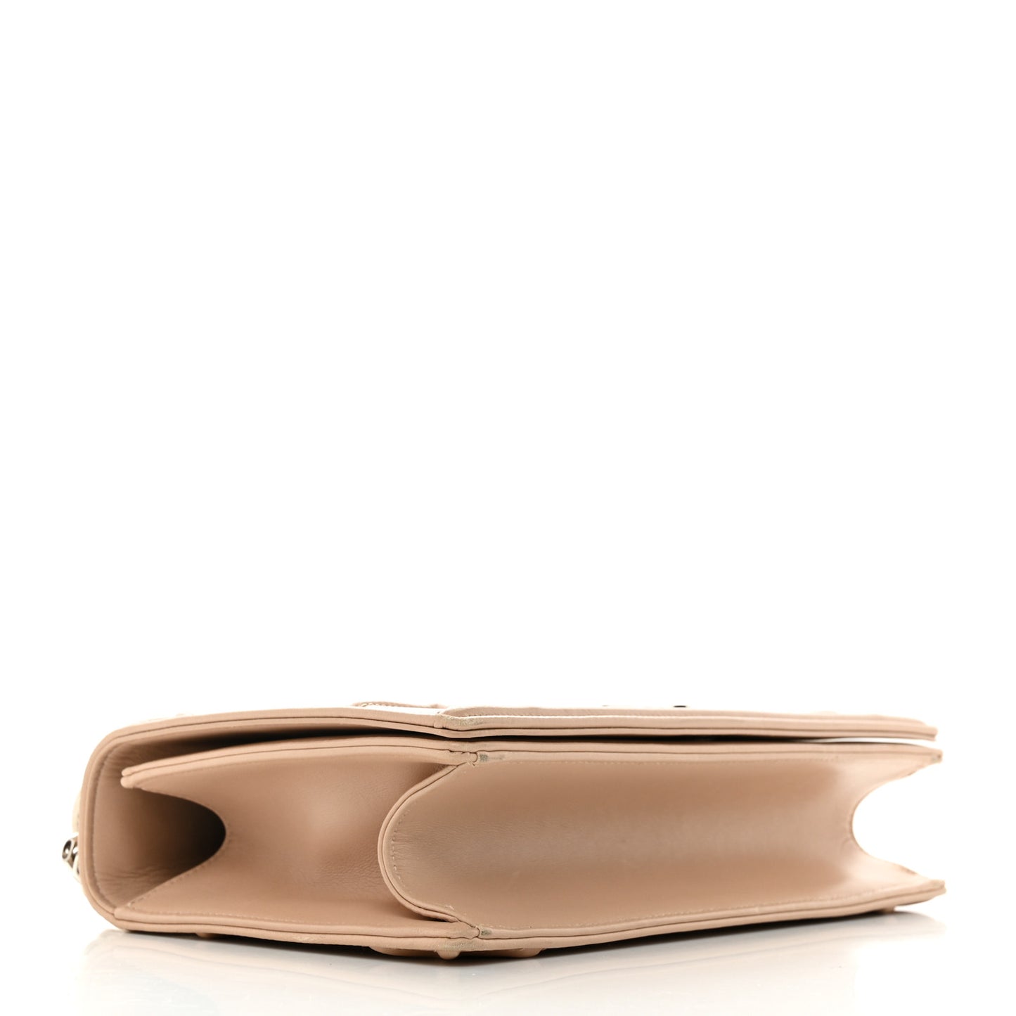 Lambskin Medium Diorama Flap Bag Nude