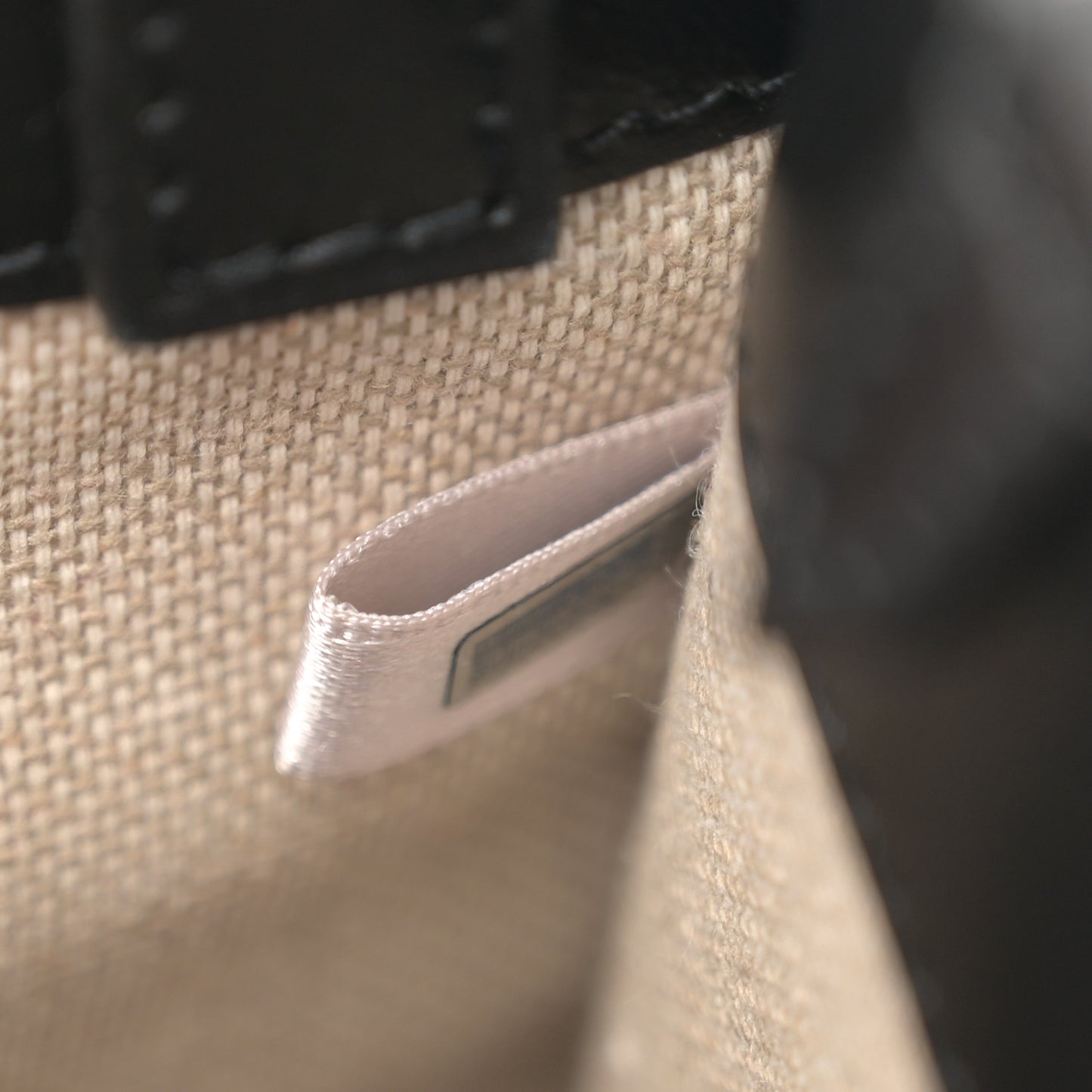 Smooth Calfskin Logo Mini Tote Black White