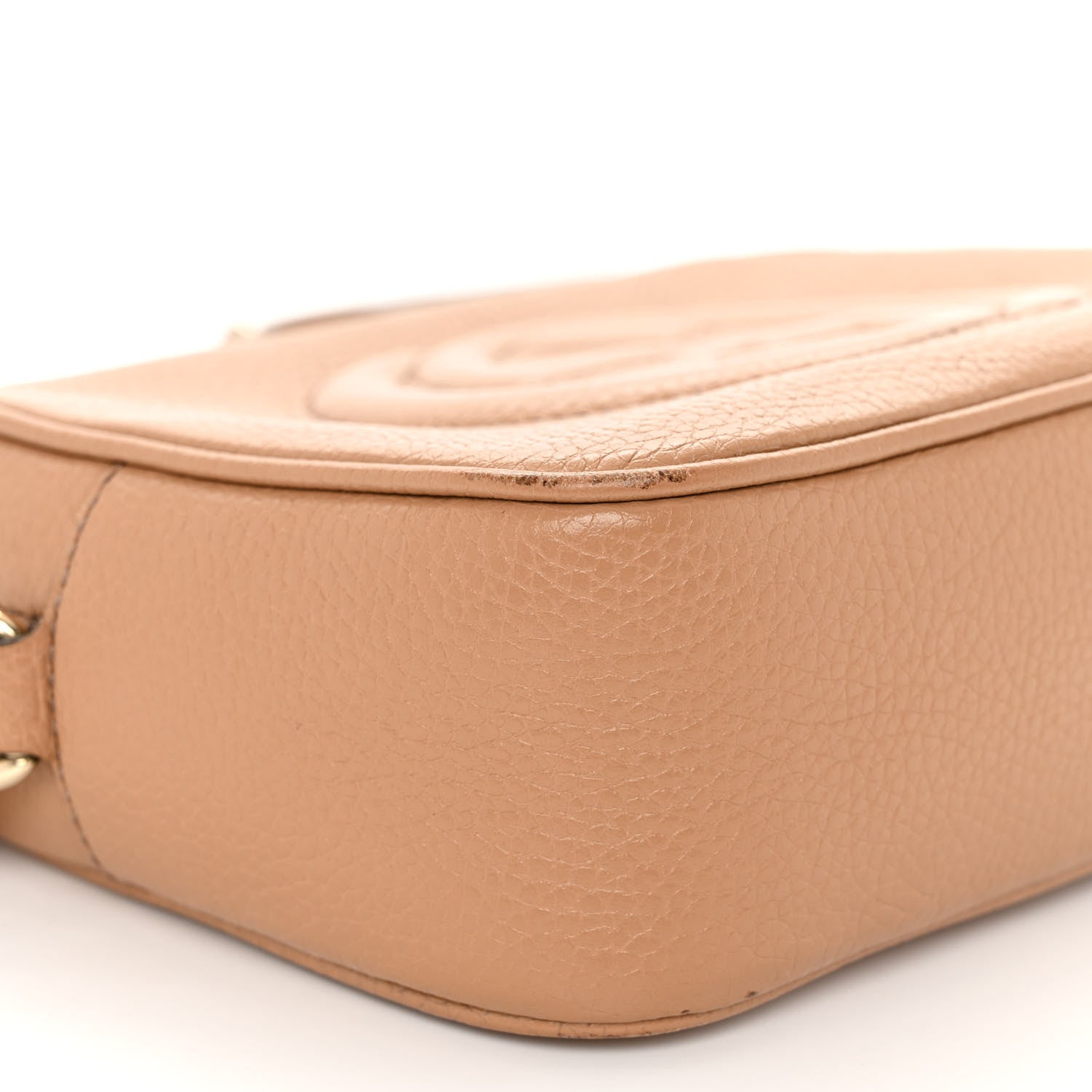 Gucci Pebbled Calfskin Small Soho Disco Bag Rose Beige 9 of 11