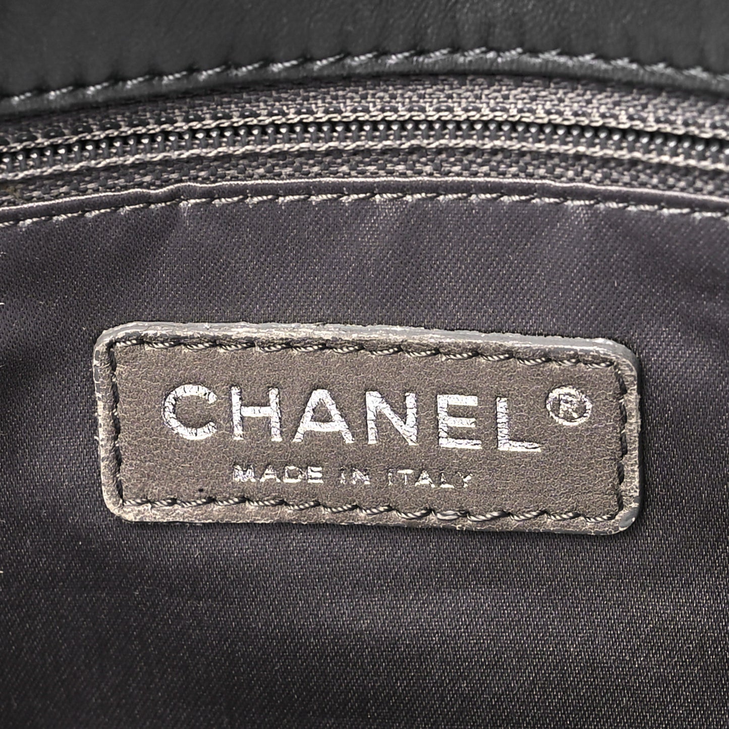 Lambskin Tweed Double Stitch Maxi Flap Grey