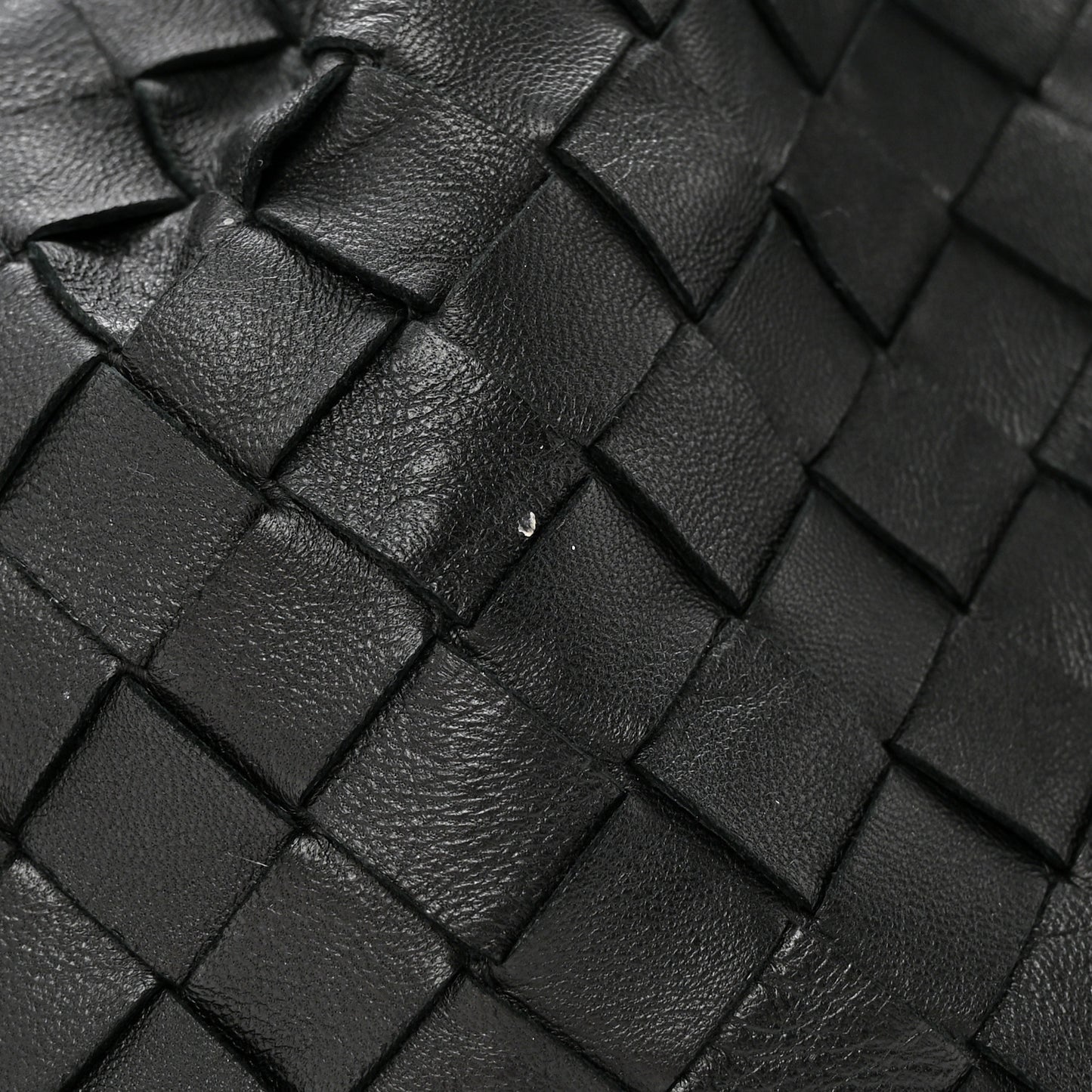 Nappa Maxi Intreccio The Pouch Oversized Clutch Black