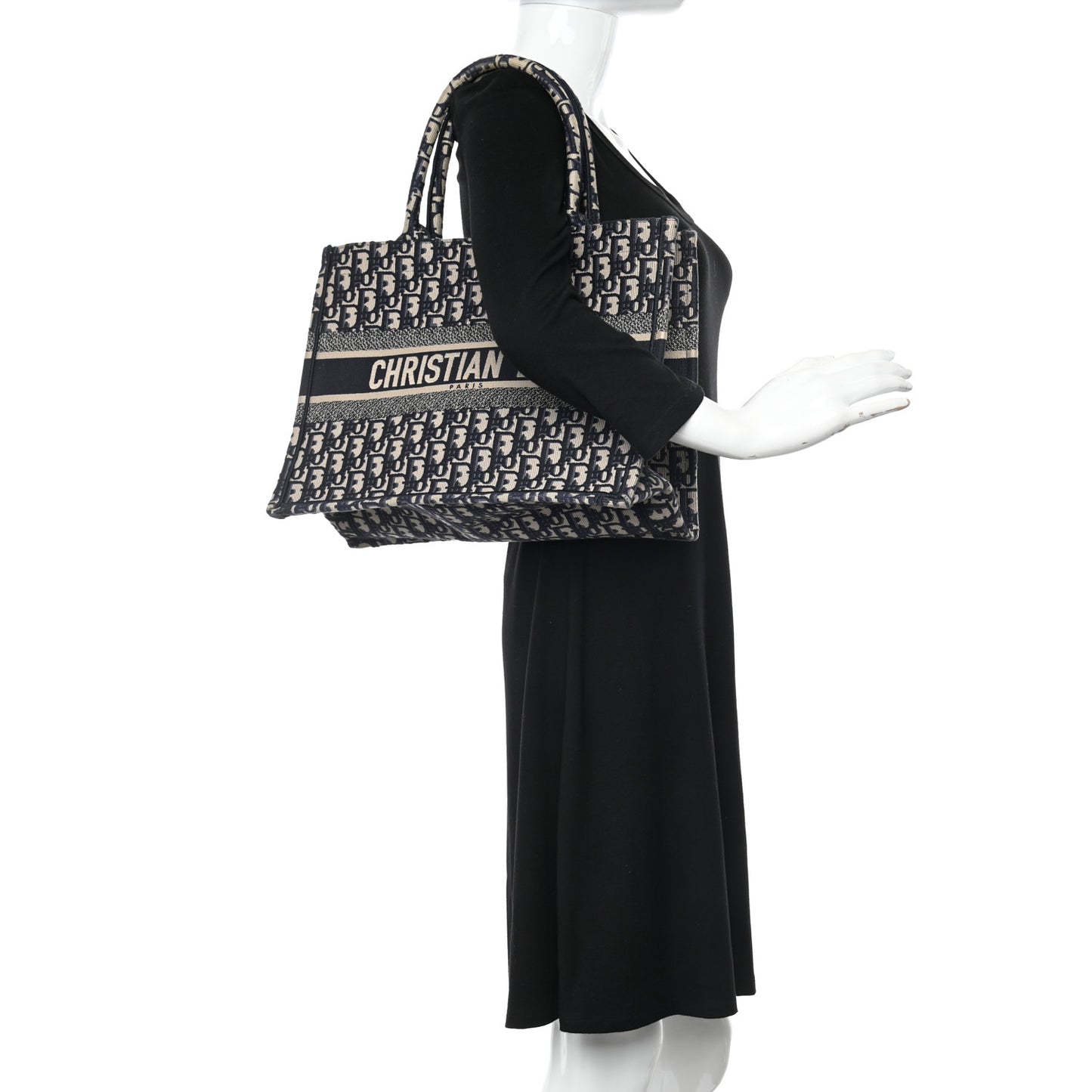Oblique Medium Book Tote Blue Multicolor