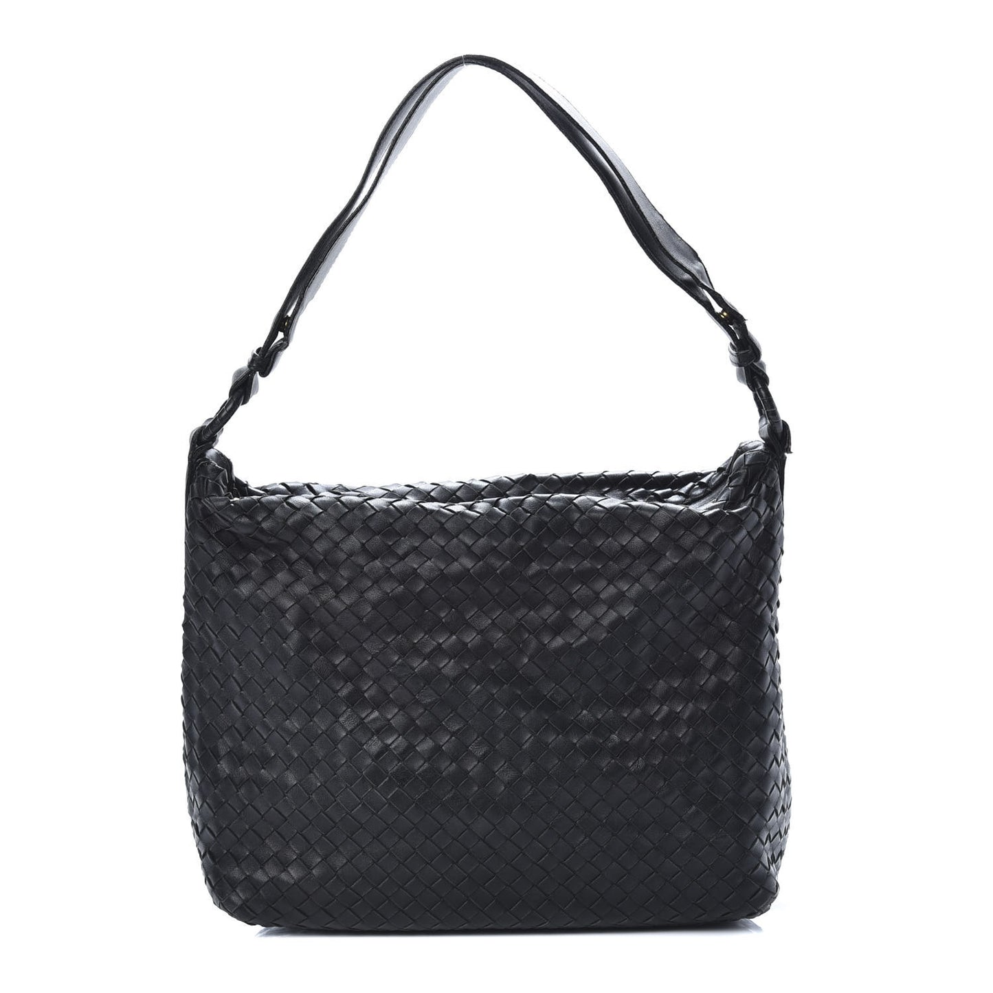 Nappa Intrecciato Hobo Black