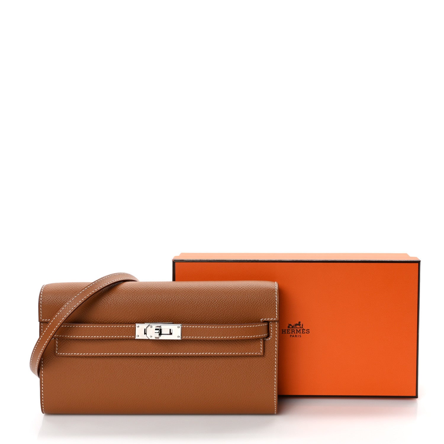 Hermes Epsom Kelly Wallet To Go Gold 9 of 9