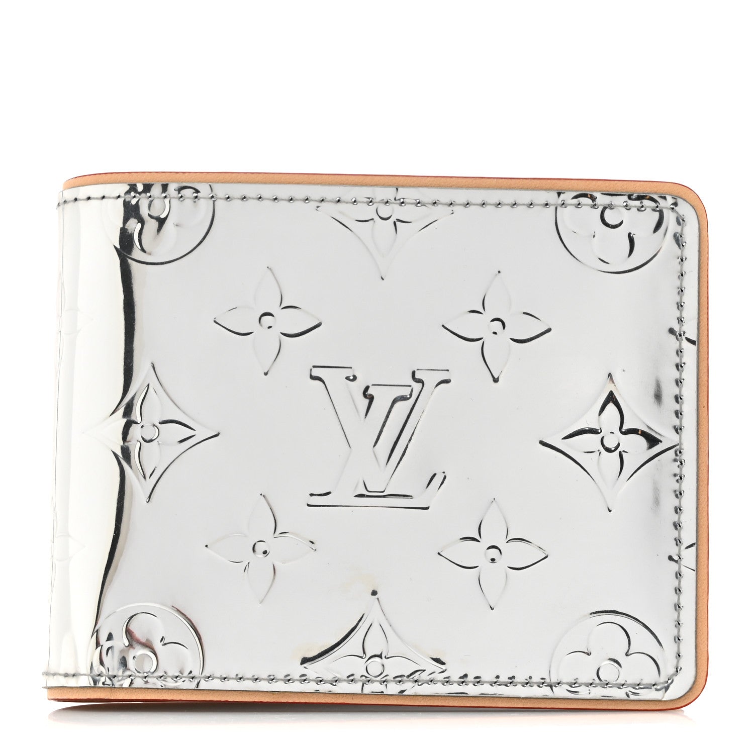 Louis Vuitton Monogram Mirror Slender Wallet Silver 1 of 8