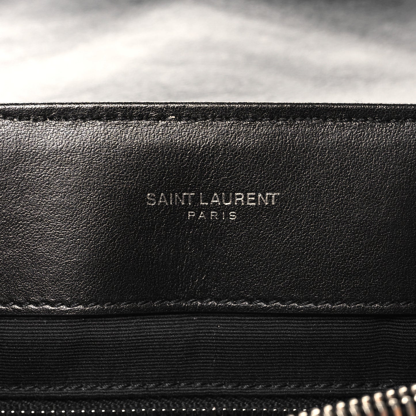 Calfskin Y Quilted Monogram Medium Loulou Chain Satchel Black