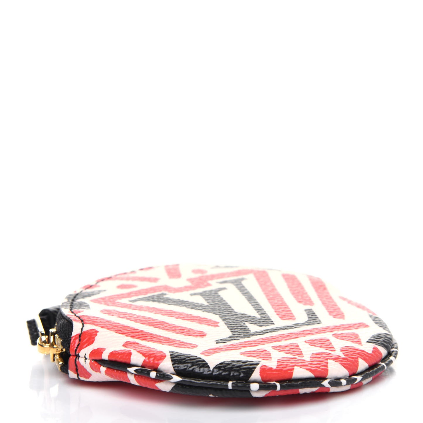 Monogram Giant Crafty Round Coin Purse Creme Rouge