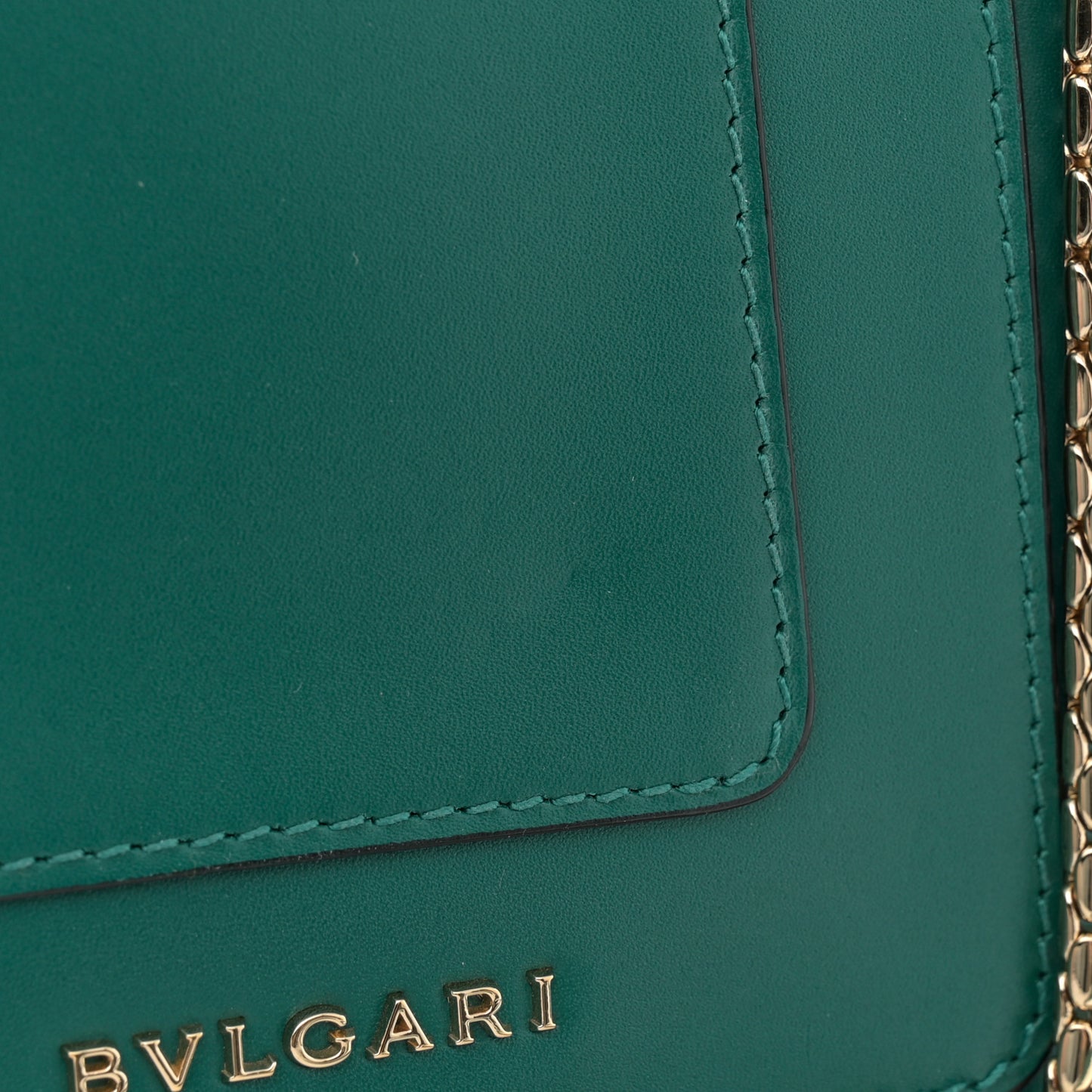 Calfskin Serpenti Forever Top Handle Emerald Green