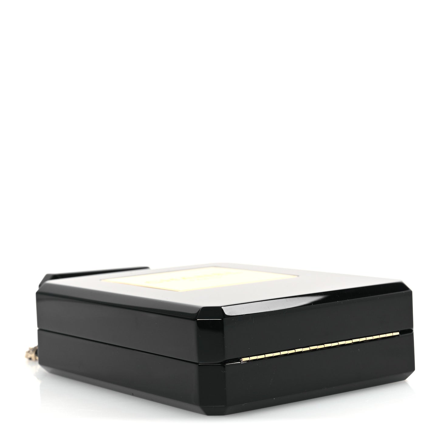 Plexiglass Perfume Bottle Clutch Black