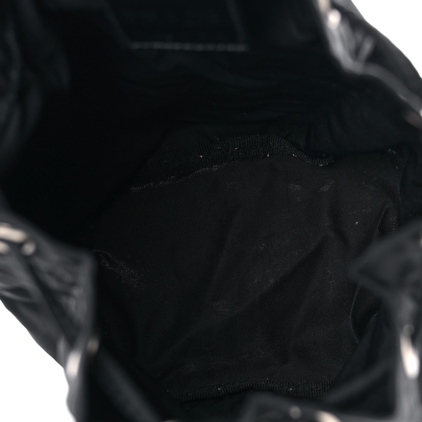 Nylon Vela Drawstring Pouch Black