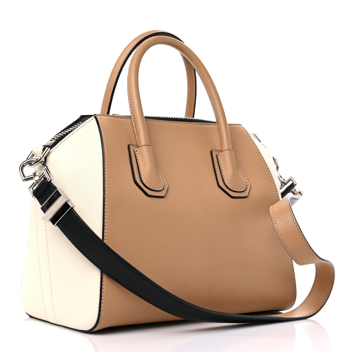Givenchy Sugar Goatskin Small Bi-Color Antigona Light Beige 3 of 8