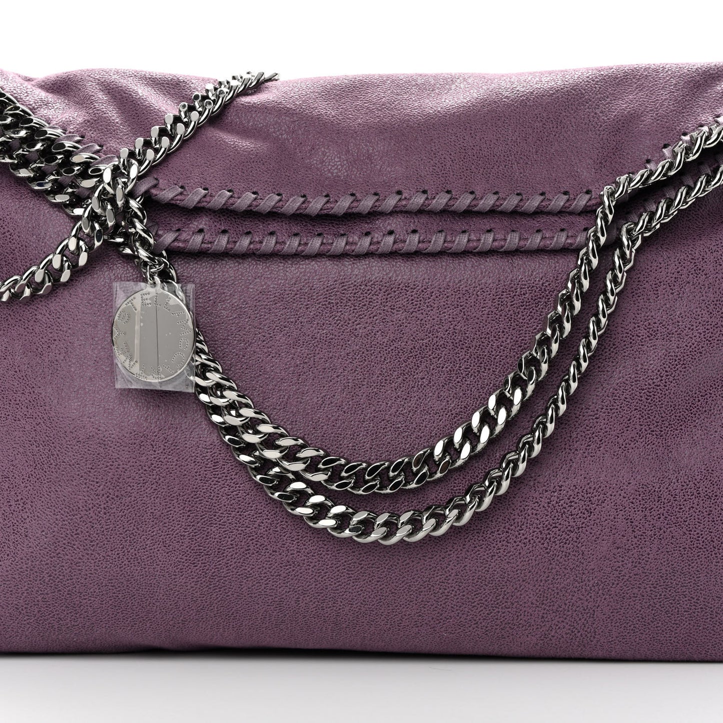 Shaggy Deer Falabella Fold Over Tote Amethyst